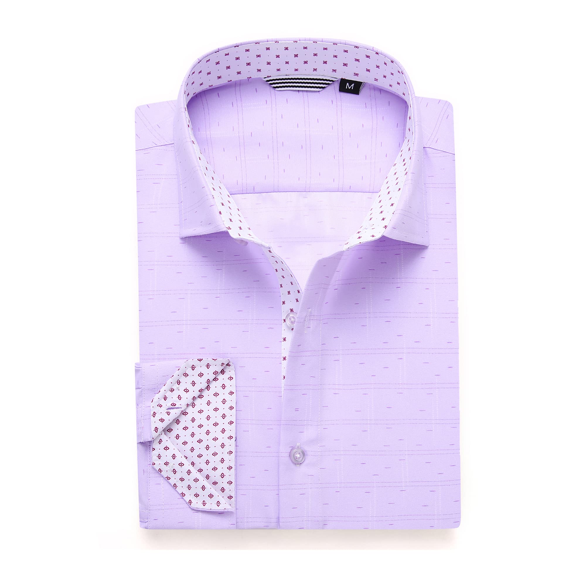 Chemise Homme  Élégante & Moderne Purple-7281 E