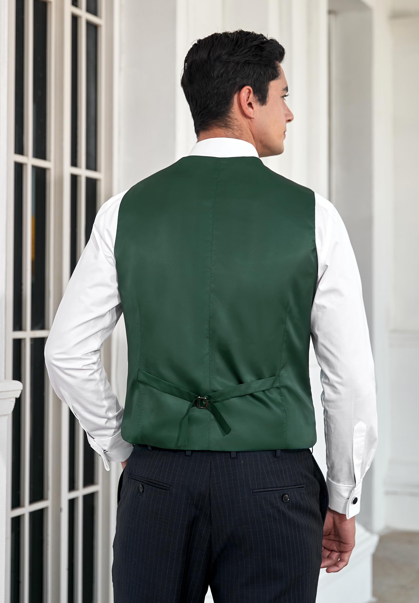 Gilet Costume Homme Gris Vert-1s Ardoise D