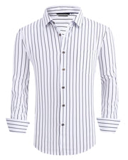 Chemise Homme Extensible White Stripe D