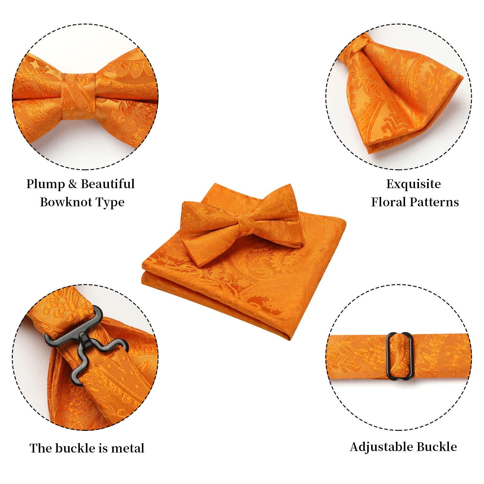 Nœud Papillon G Orange-1 G