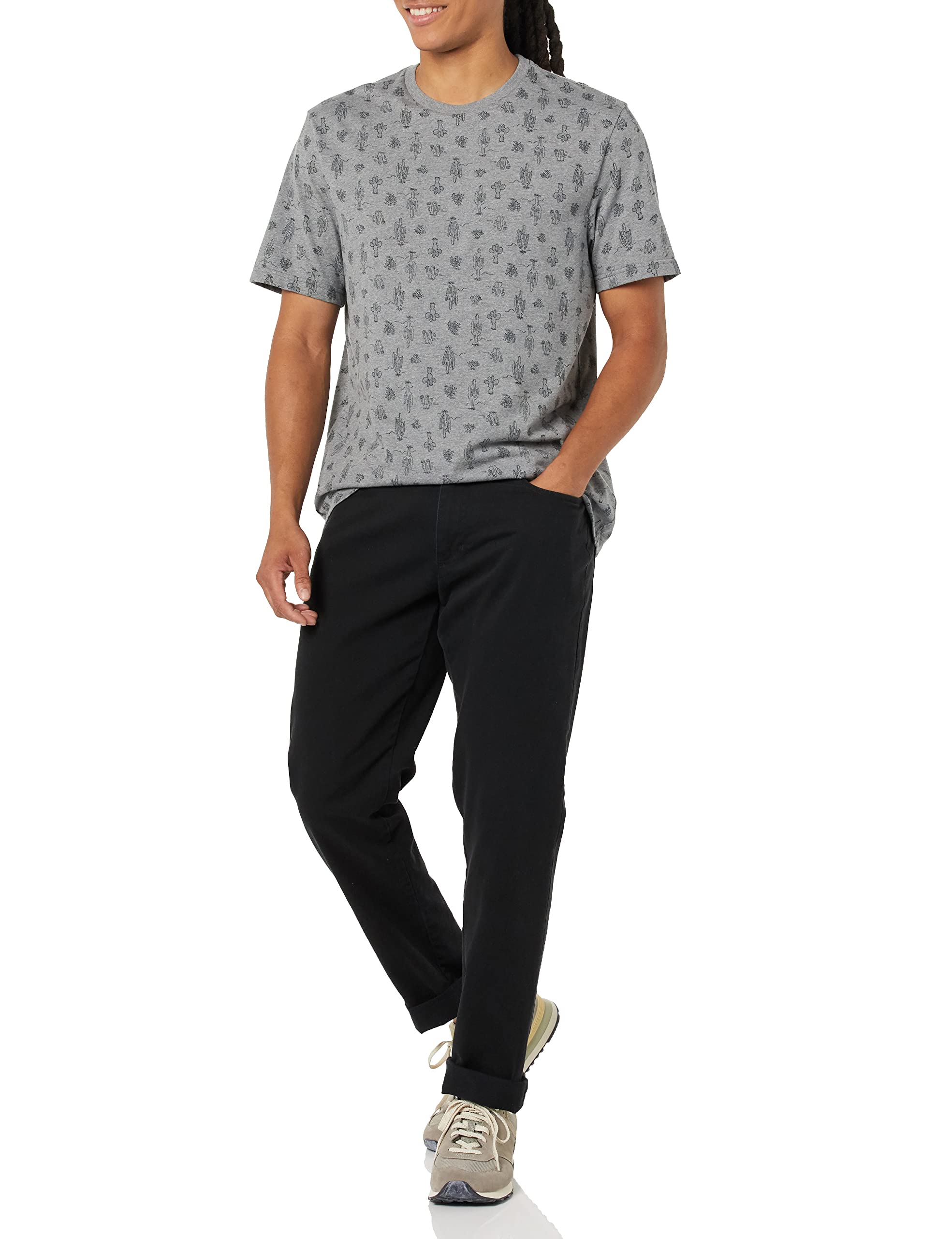 T-shirt Homme Confortable Cactus Gris Chiné I