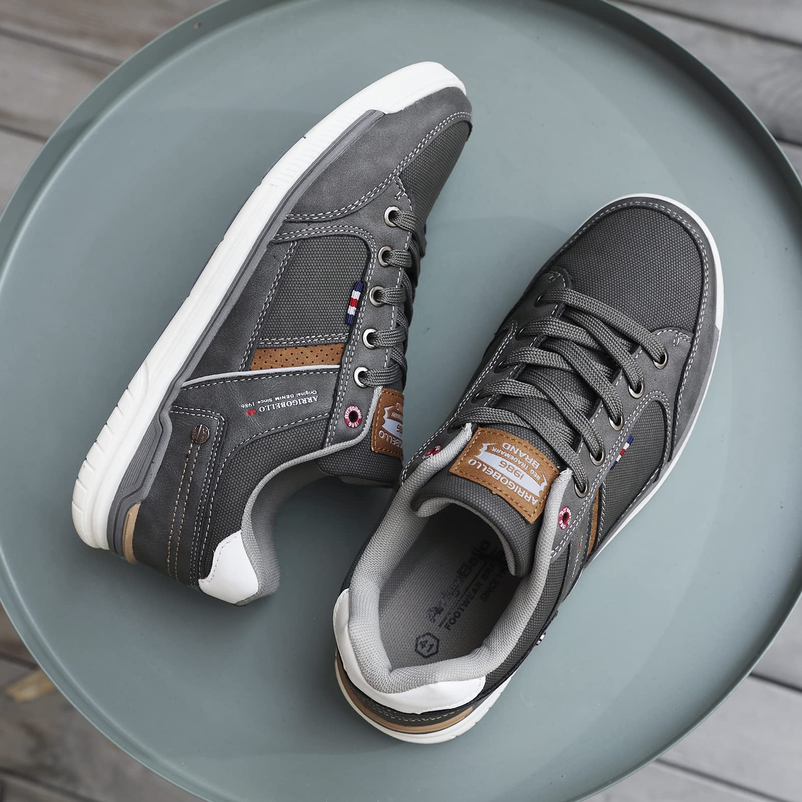 Baskets Homme Ville Casual A Gris H