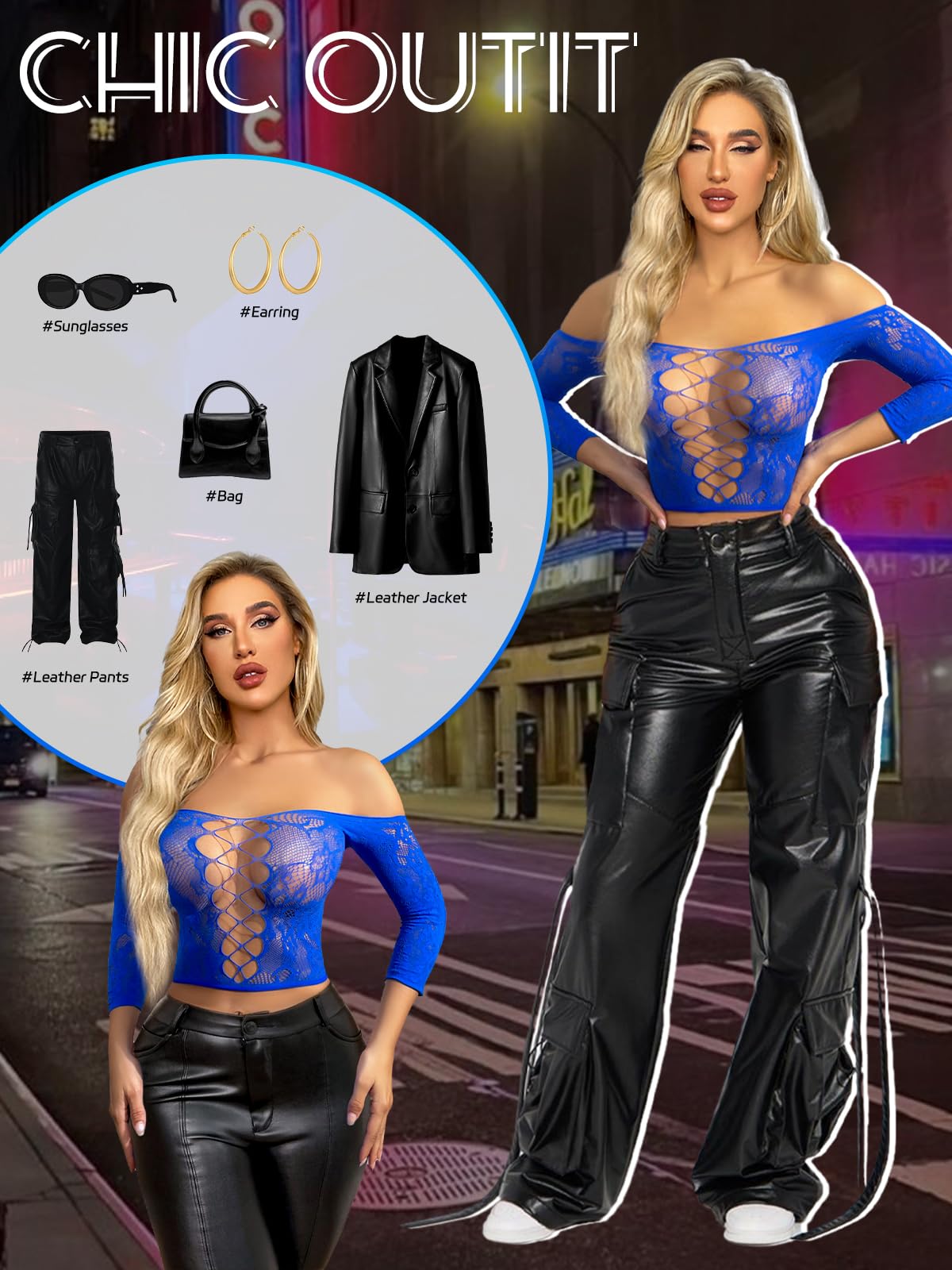 Ensemble de Lingerie Femme Bleu A