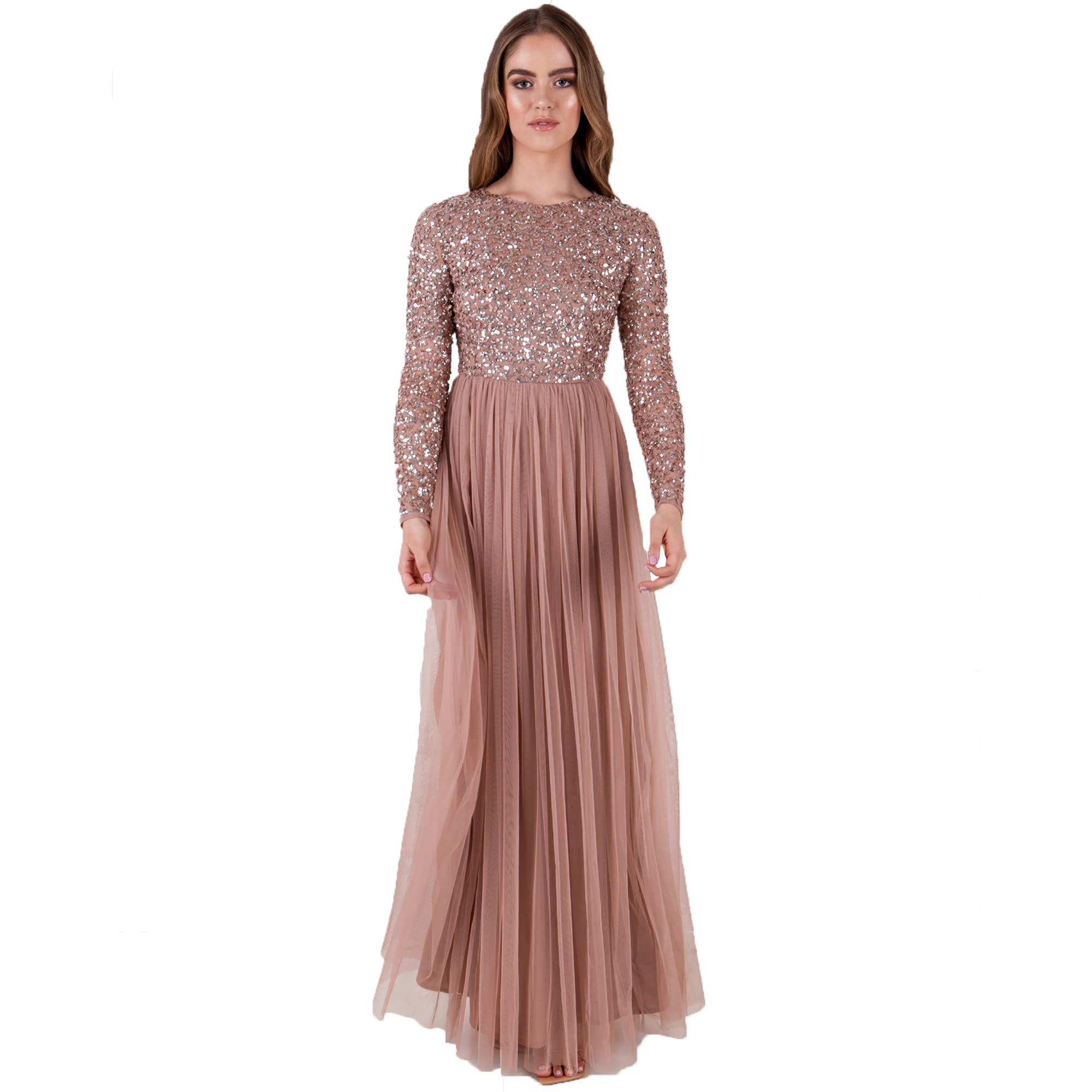 Robe Demoiselle d’Honneur Mauve Pale C