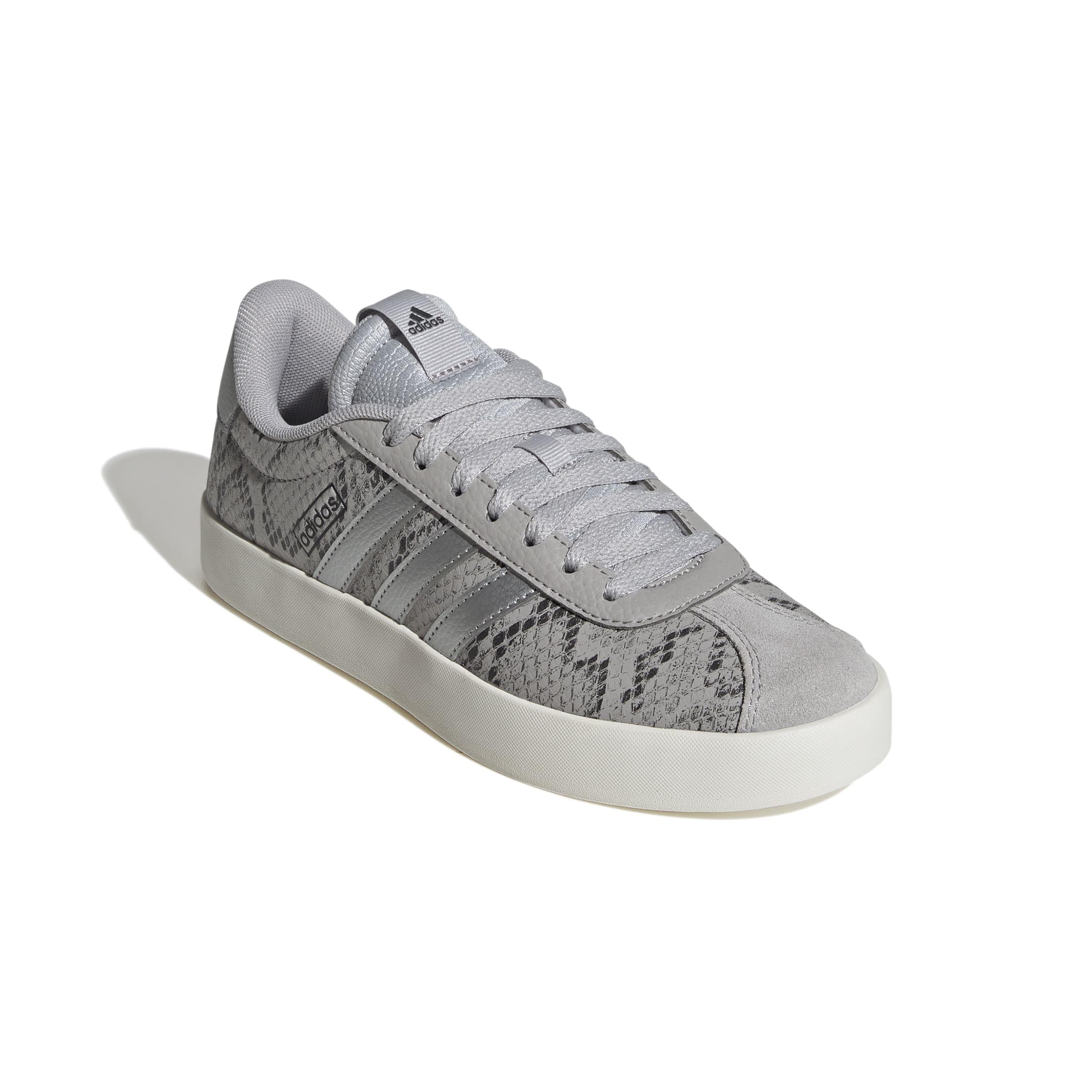Adidas VL Court 3.0 Femme Grey Two Silver Met Off White F