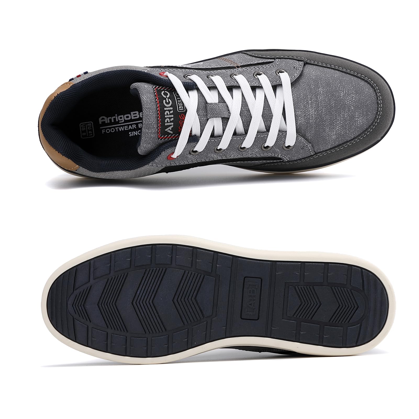 Baskets Homme Ville Casual D Gris H