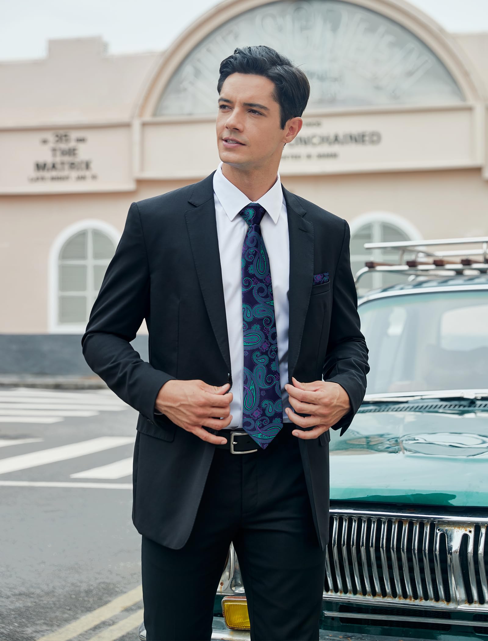 Lot 3 PCS Cravates Homme 1HT-8S E