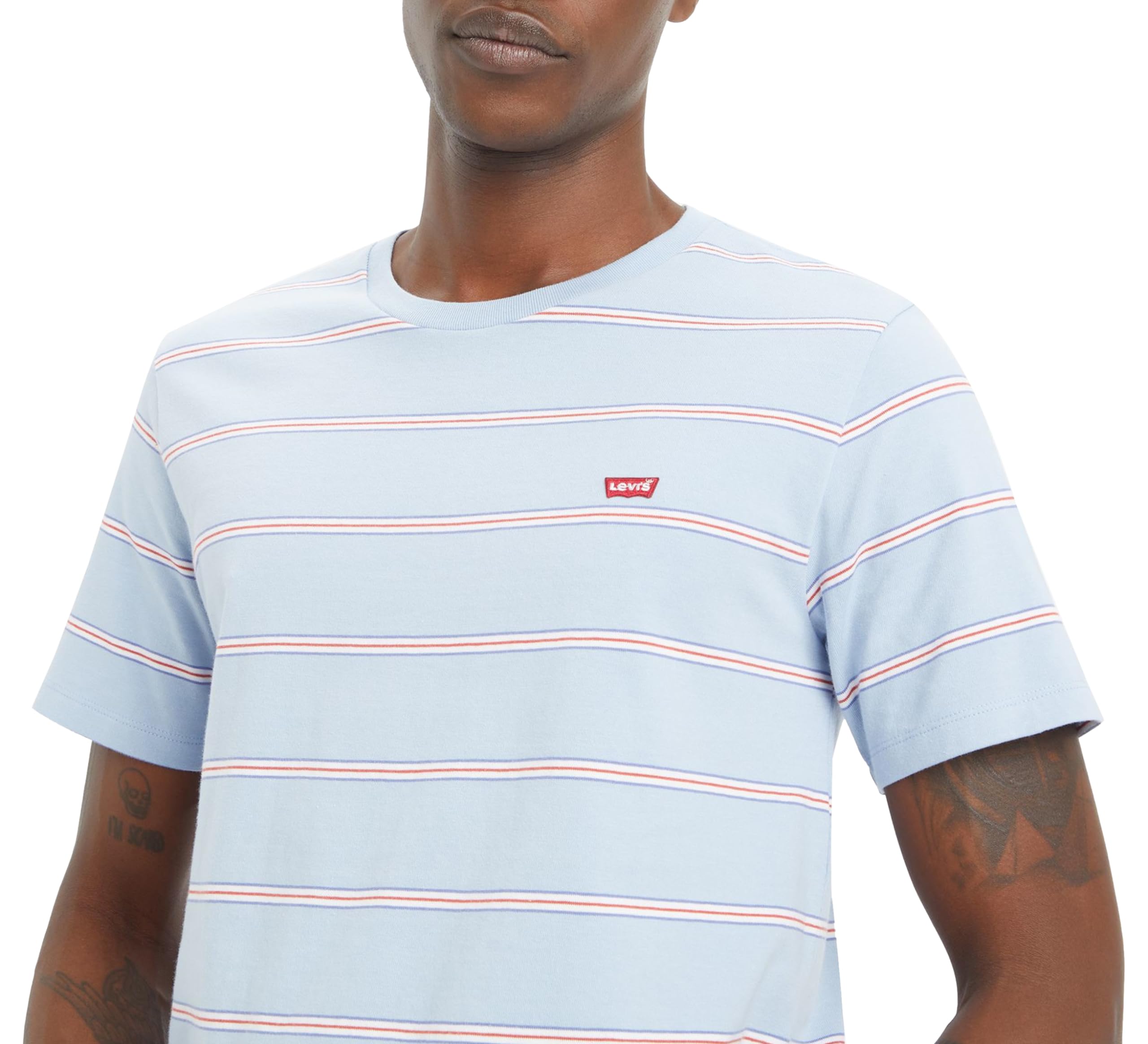 T-Shirt Levi’s Original Jersey Chambray Doux À Rayures de Bord de mer H