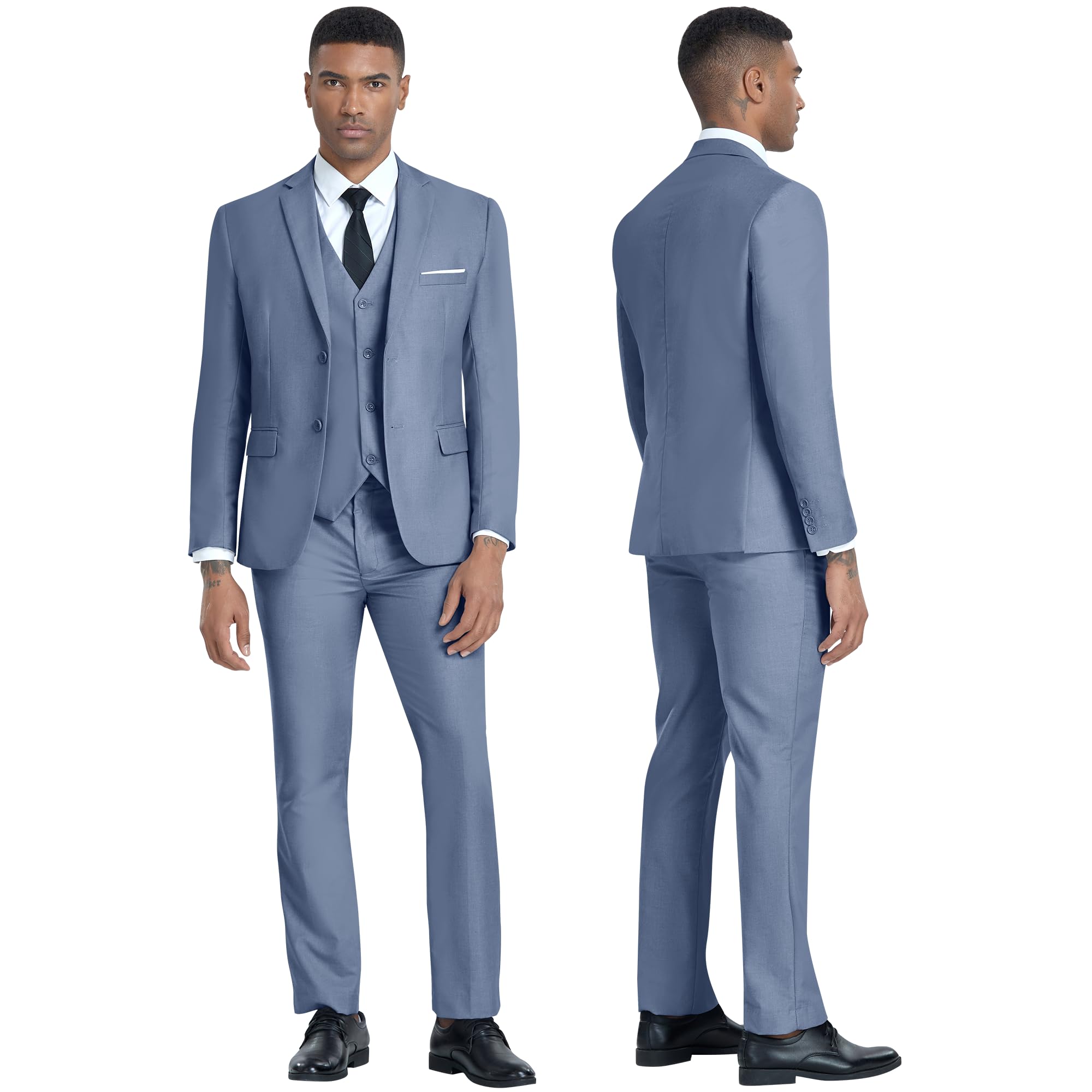 Costume Homme 3 Pièces Bleu Jean H