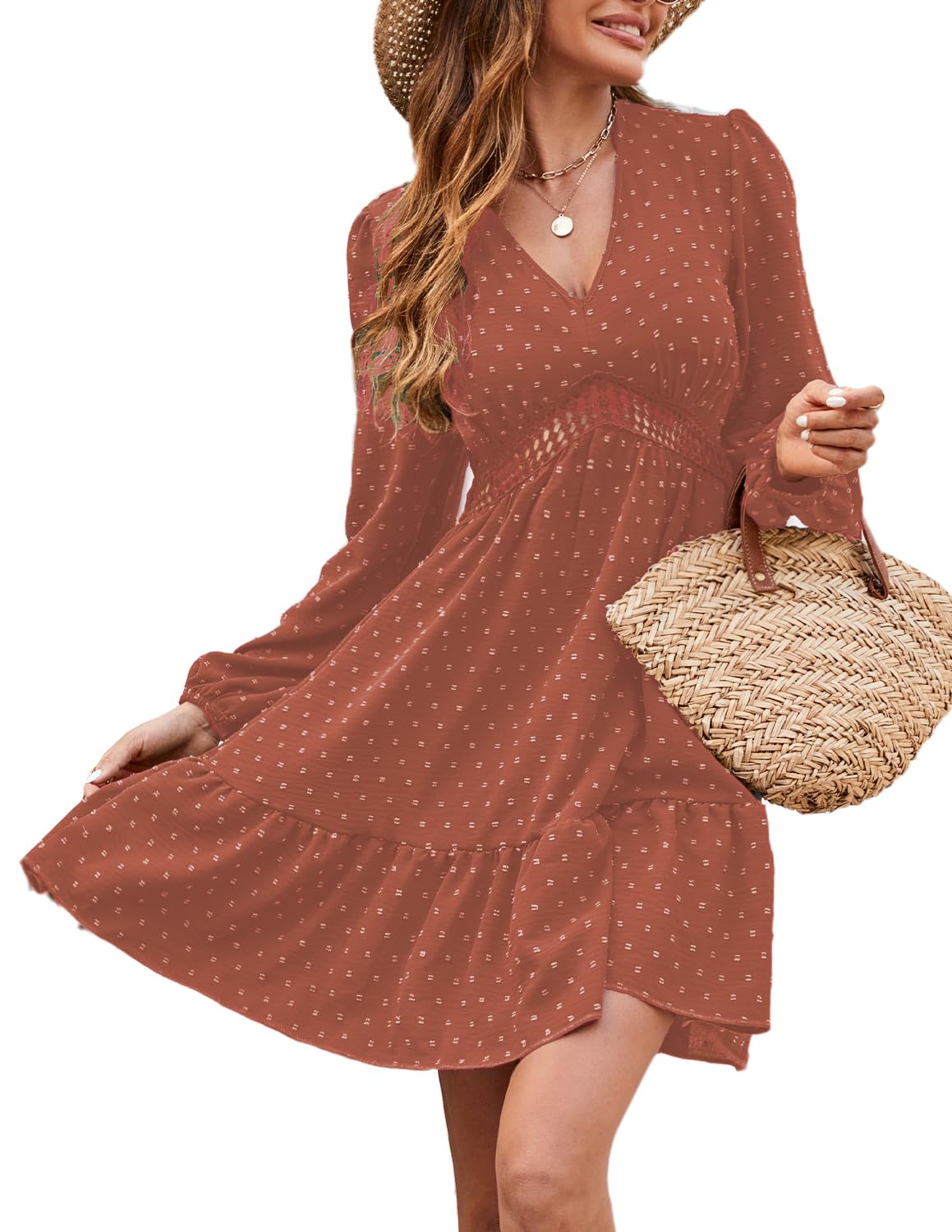 Robe d’Été Femme C-Marron I