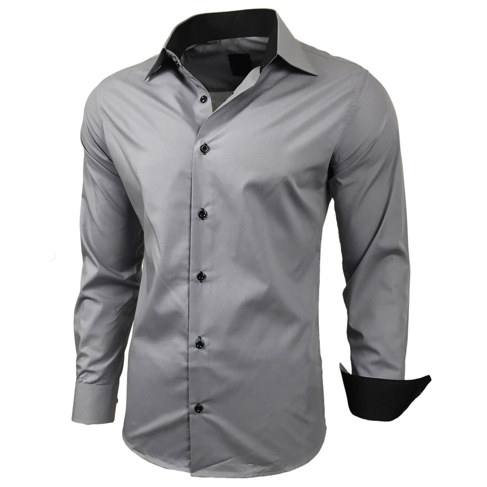Chemise Homme Élégante & Polyvalente Gris A