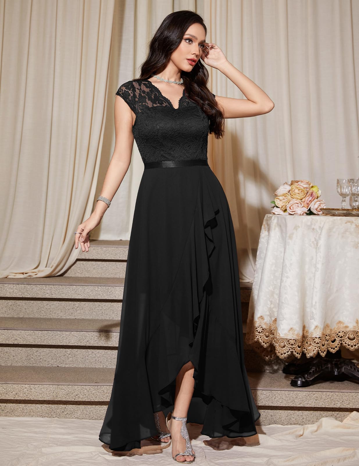Robe Longue de Soirée Noir H