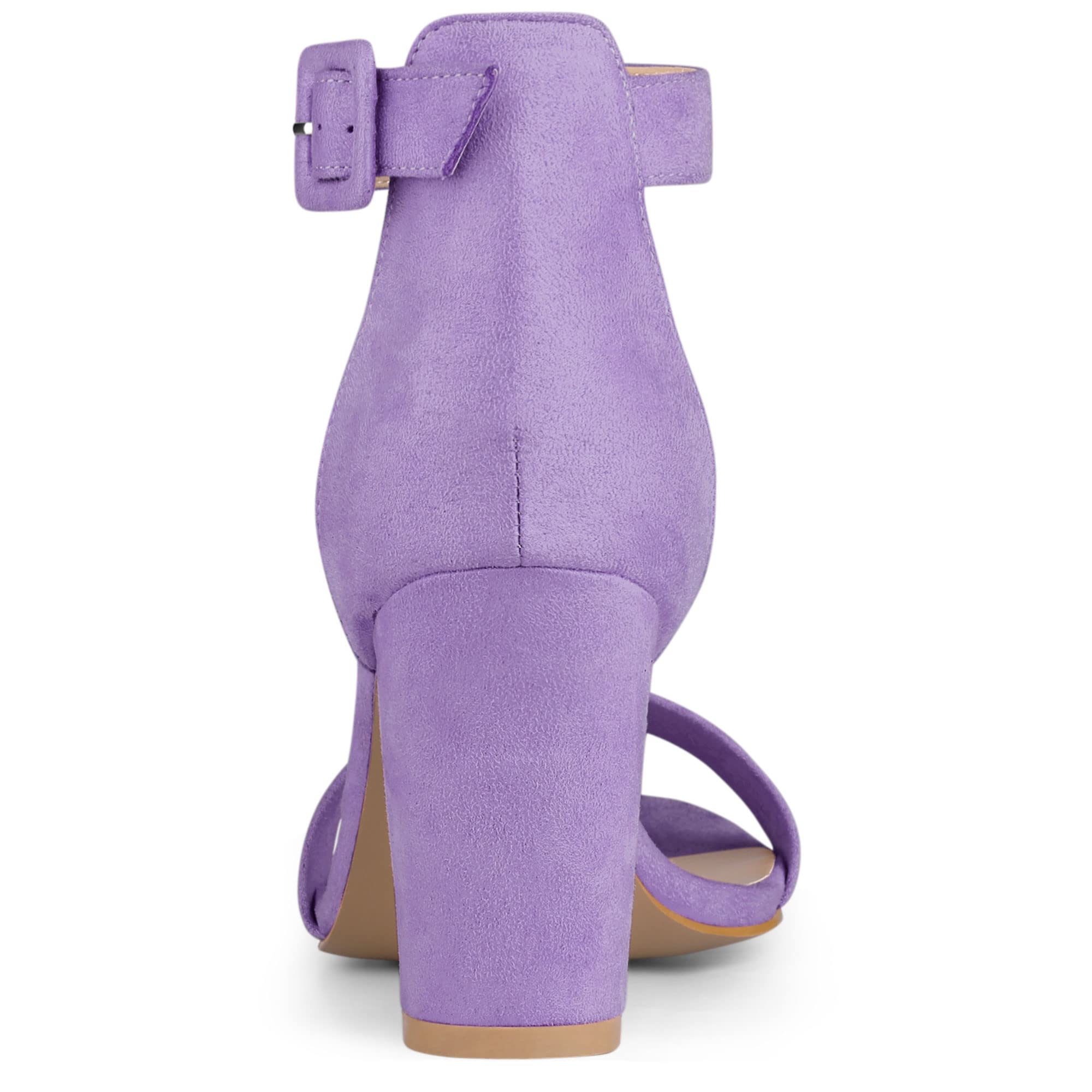Sandales Femme à Bout Ouvert Violet B