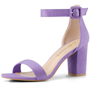 Sandales Femme à Bout Ouvert Violet B