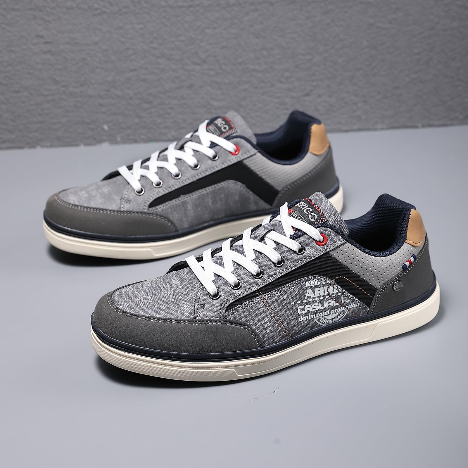 Baskets Homme Ville Casual D Gris H