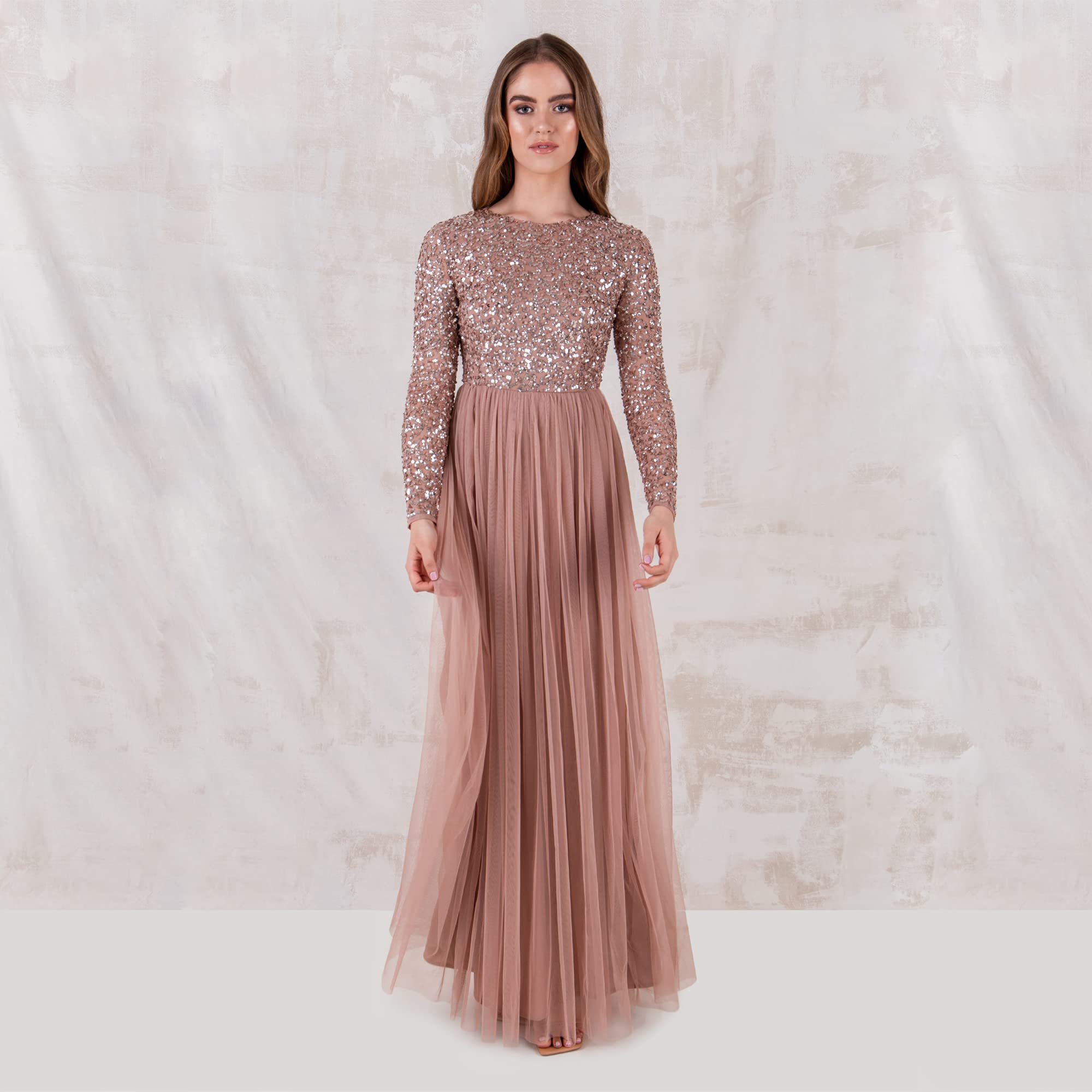 Robe Demoiselle d’Honneur Mauve Pale C
