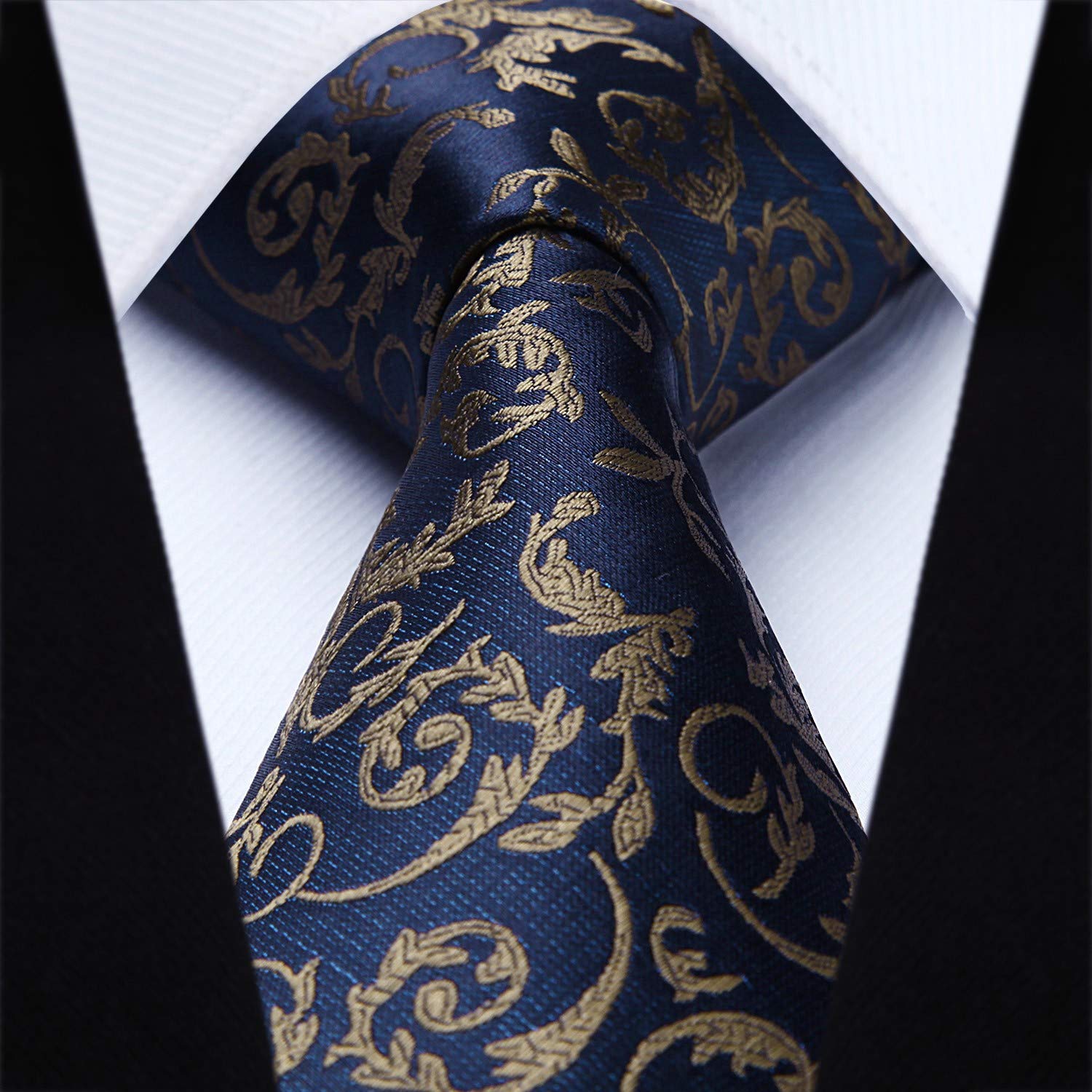 Gilet Homme plus Cravate & Pochette Bleu Marine F