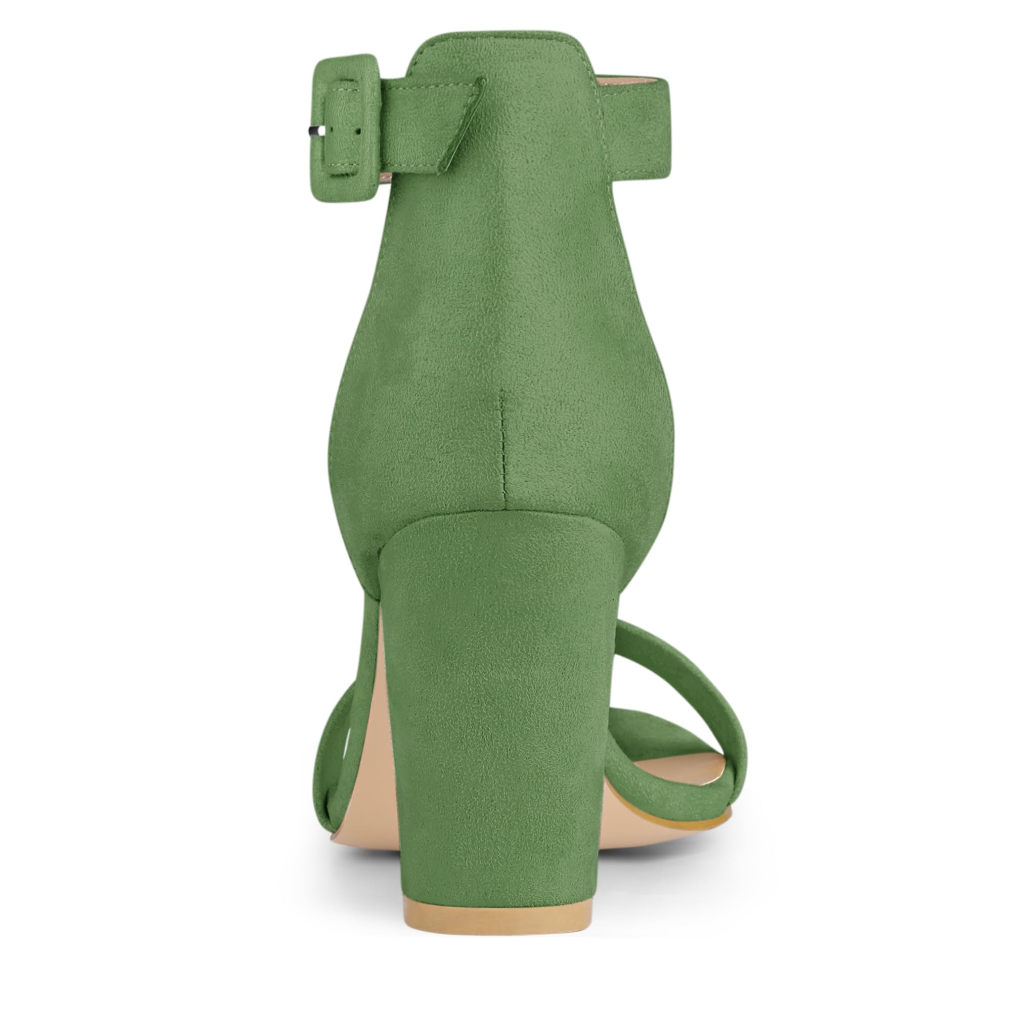 Sandales Femme à Bout Ouvert Vert Olive B