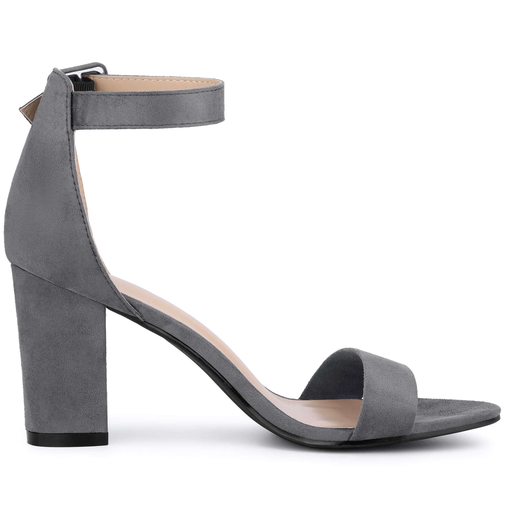 Sandales Femme à Bout Ouvert Dunkel Grau B