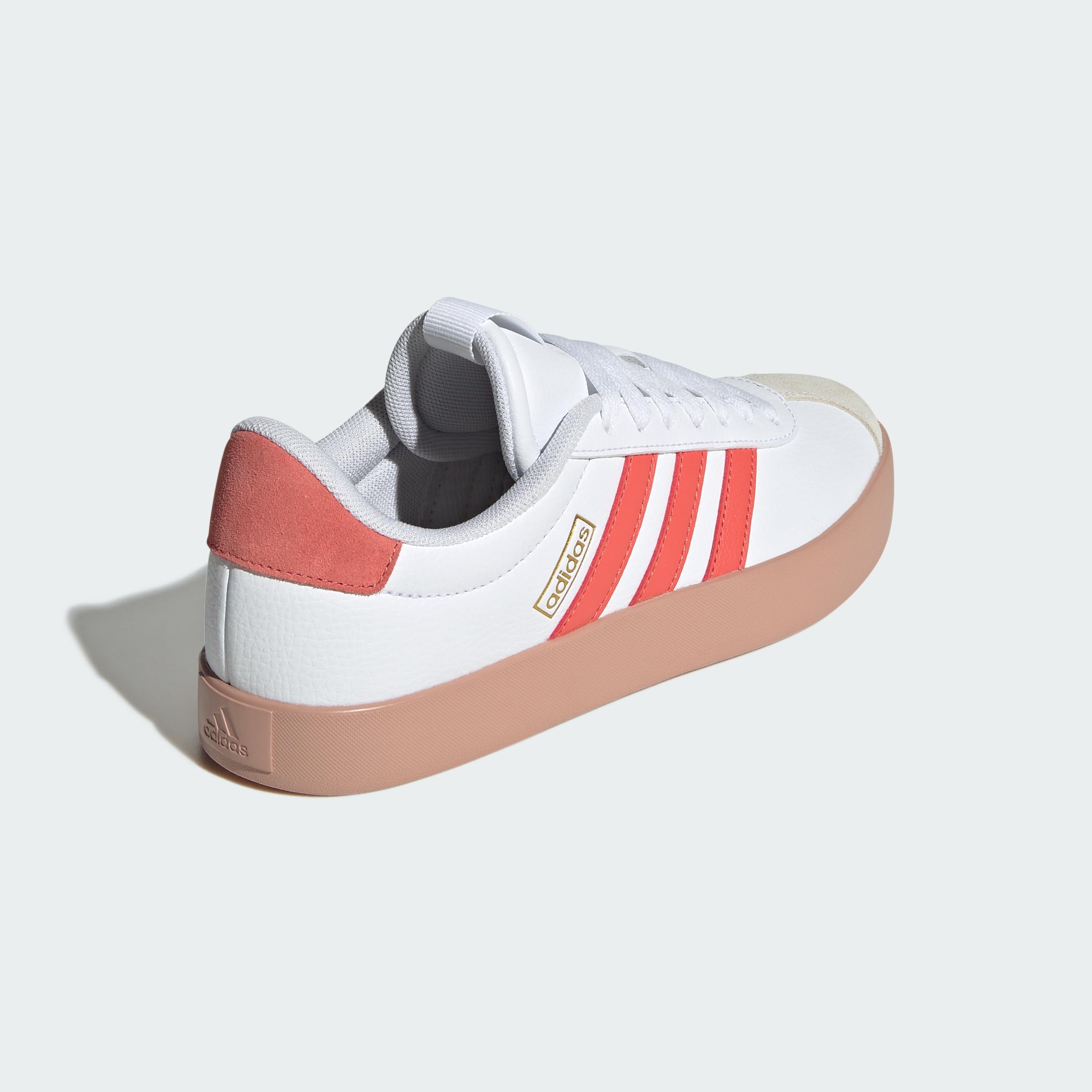 Adidas VL Court 3.0 Femme Cloud White Preloved Scarlet Gold Metallic F