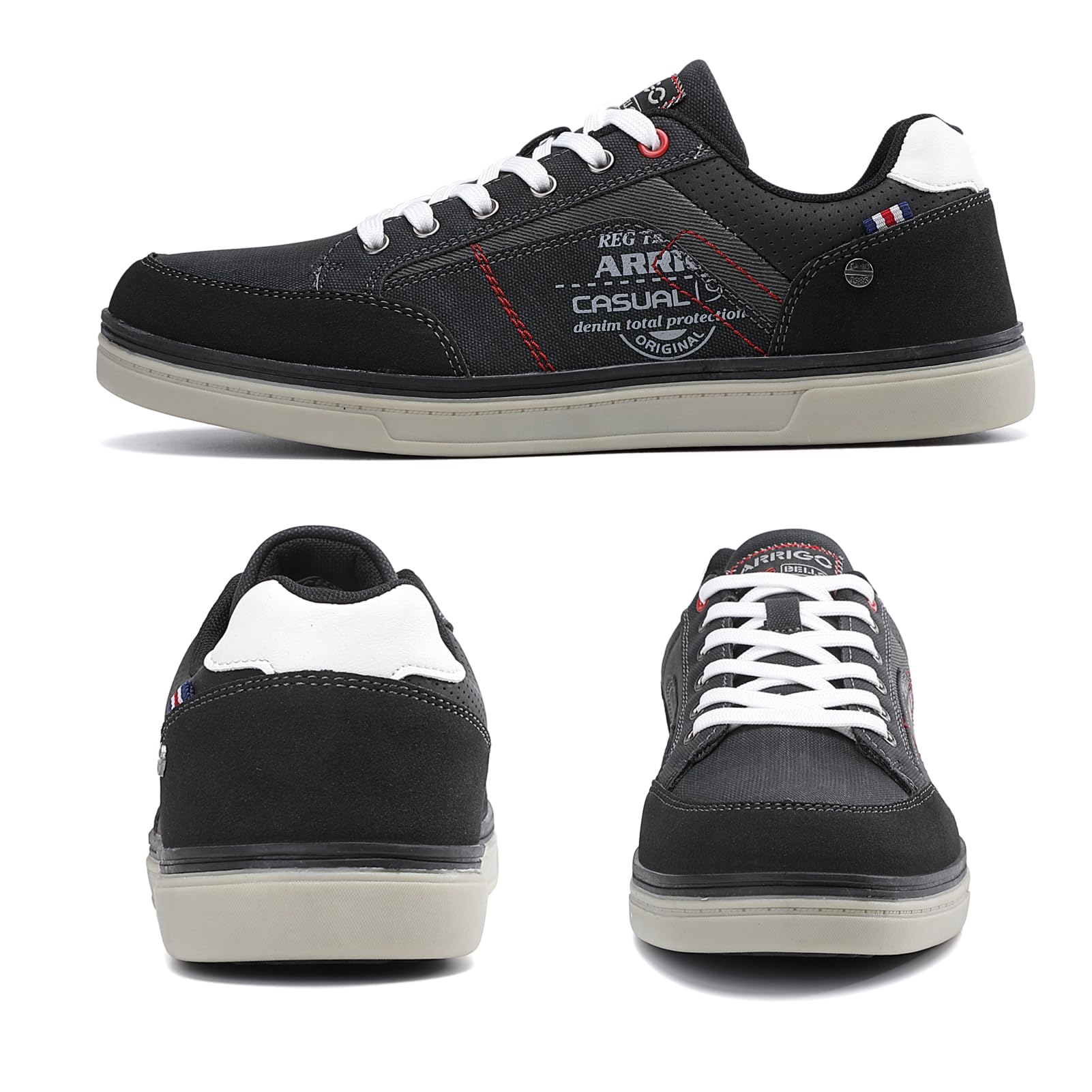 Baskets Homme Ville Casual D Noir H