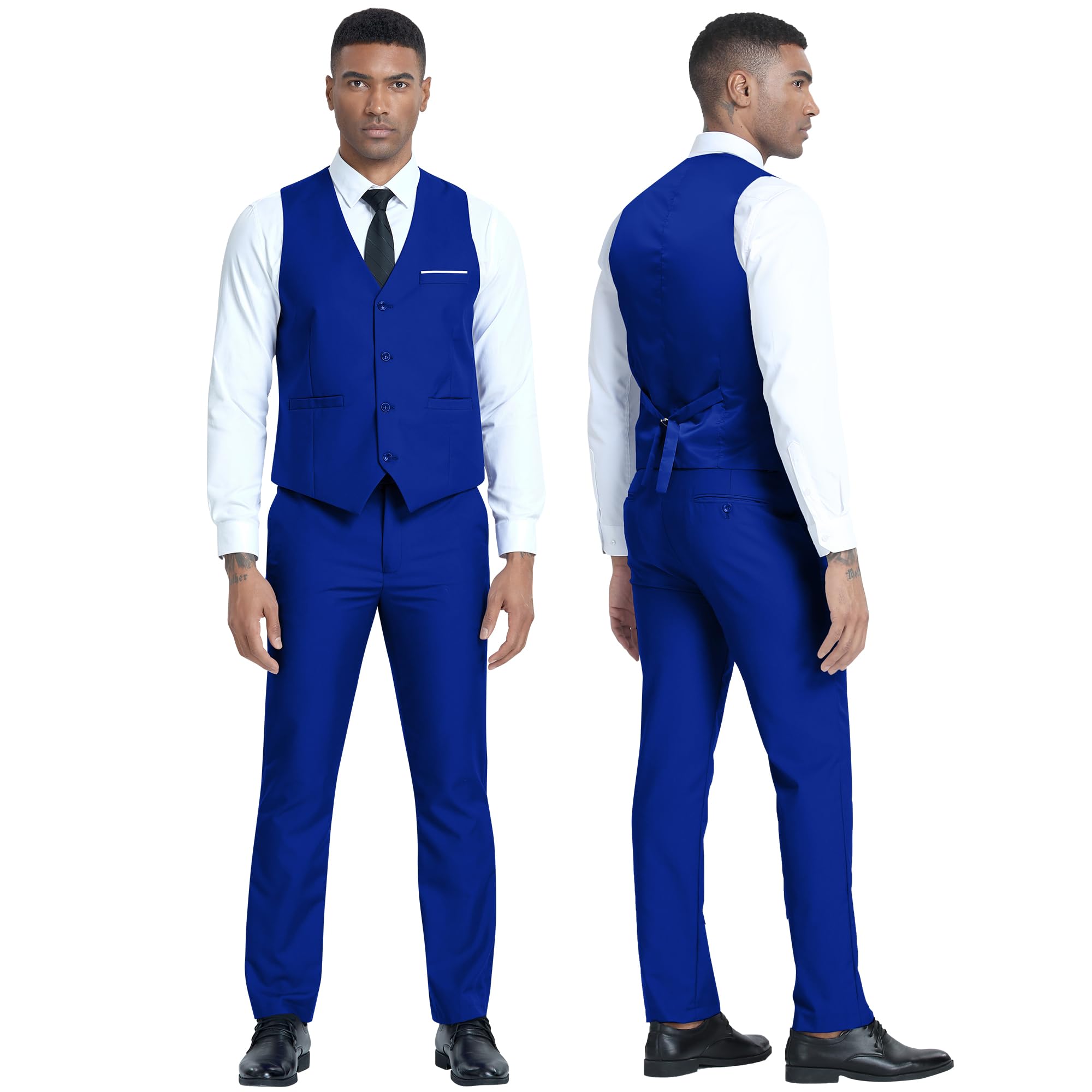 Costume Homme 3 Pièces Bleu Royal H