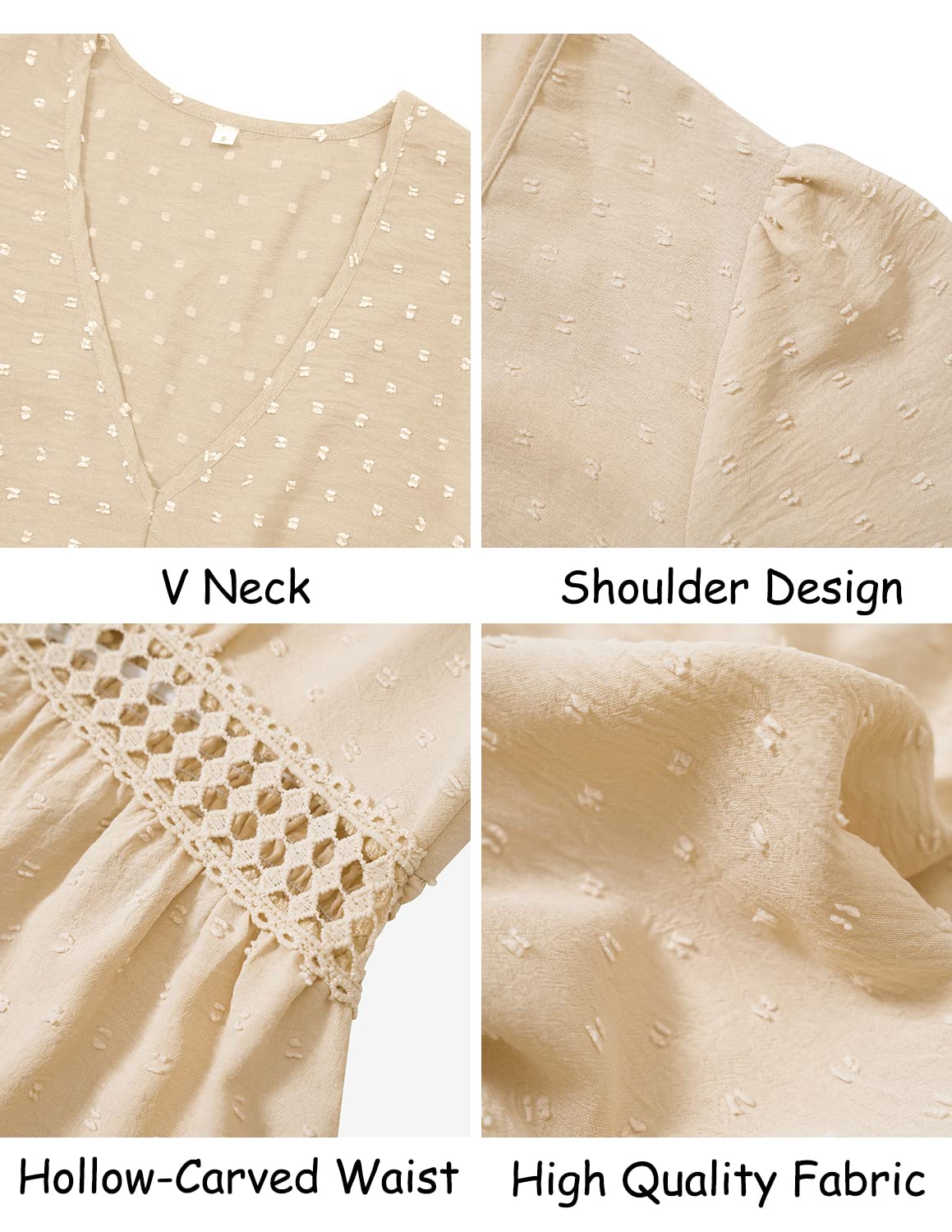 Robe d’Été Femme A-Ecru