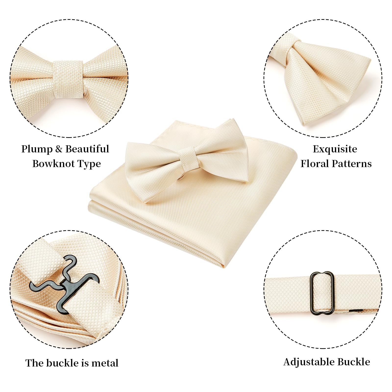 Nœud Papillon K Beige Champagne G