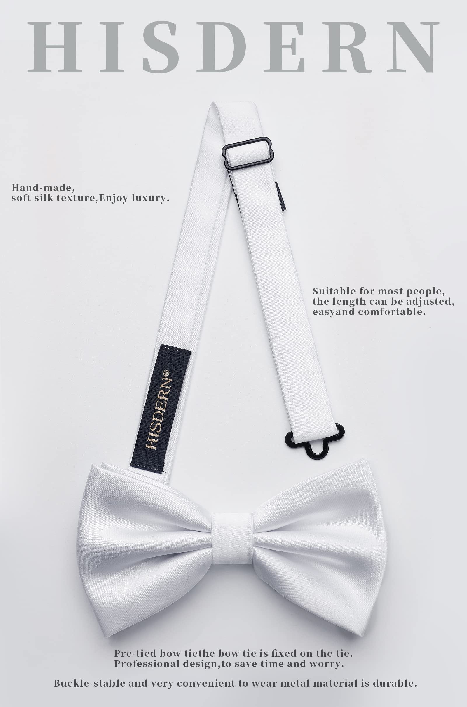 Nœud Papillon W Blanc-3 G