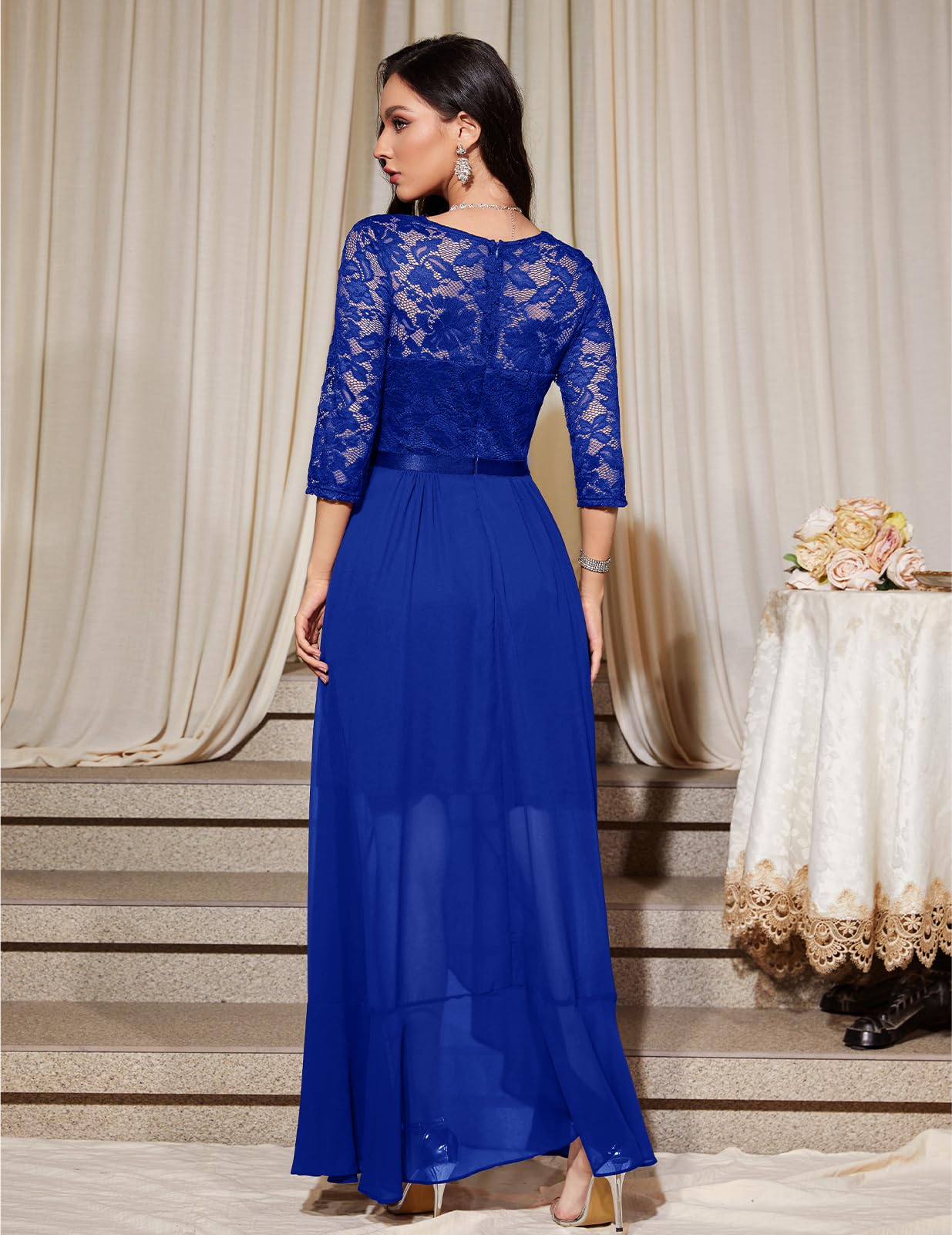 Robe Longue de Soirée Bleu Roi H