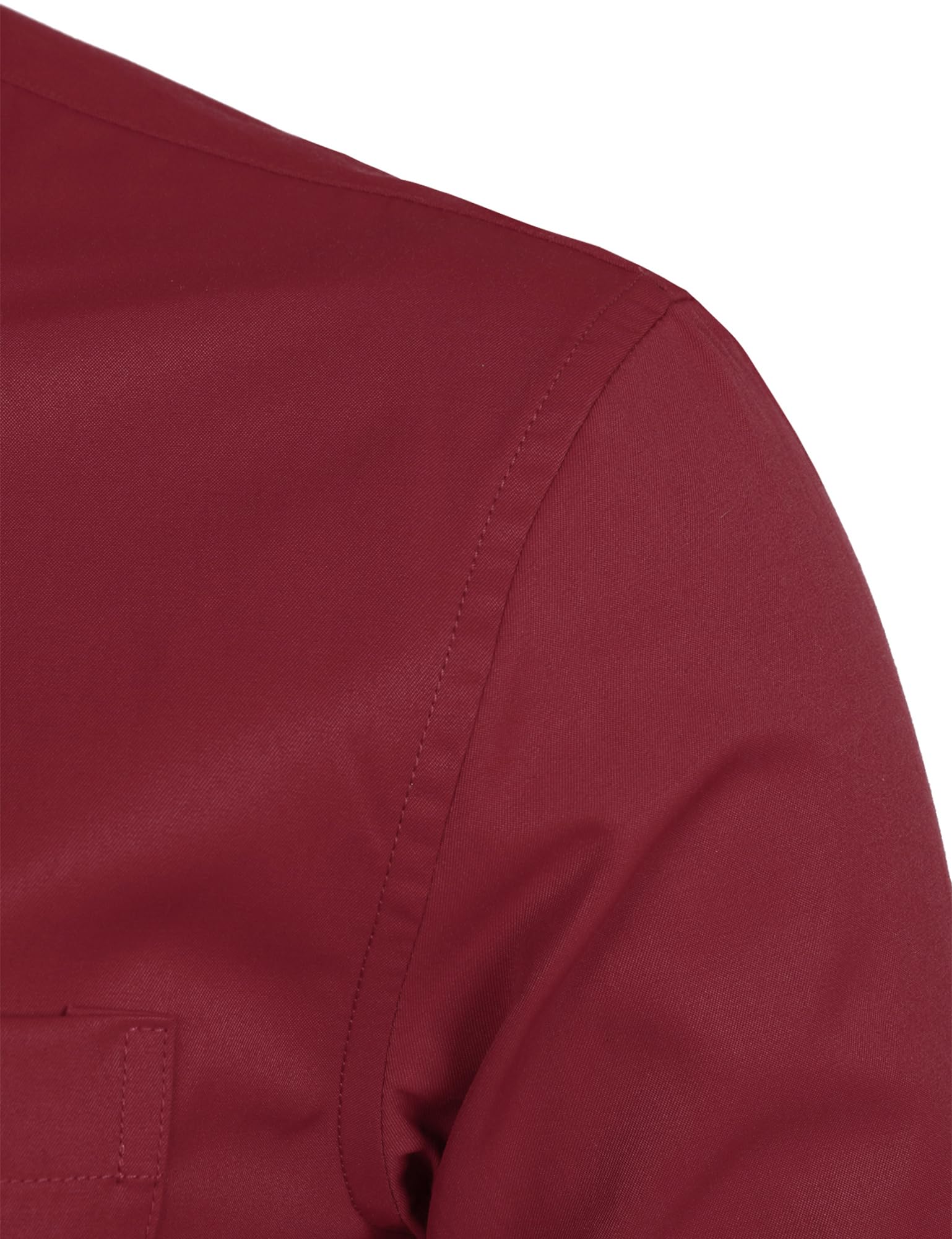 Chemise Homme Coupe Ajustée Rouge Bordeaux B