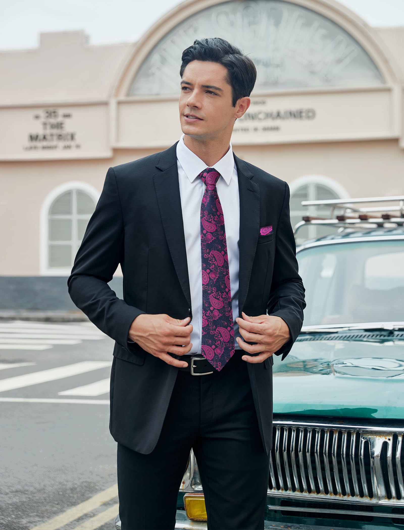 Lot 3 PCS Cravates Homme 5HT-2S E