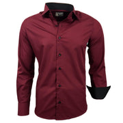 Chemise Homme Élégante & Polyvalente Bordeaux A