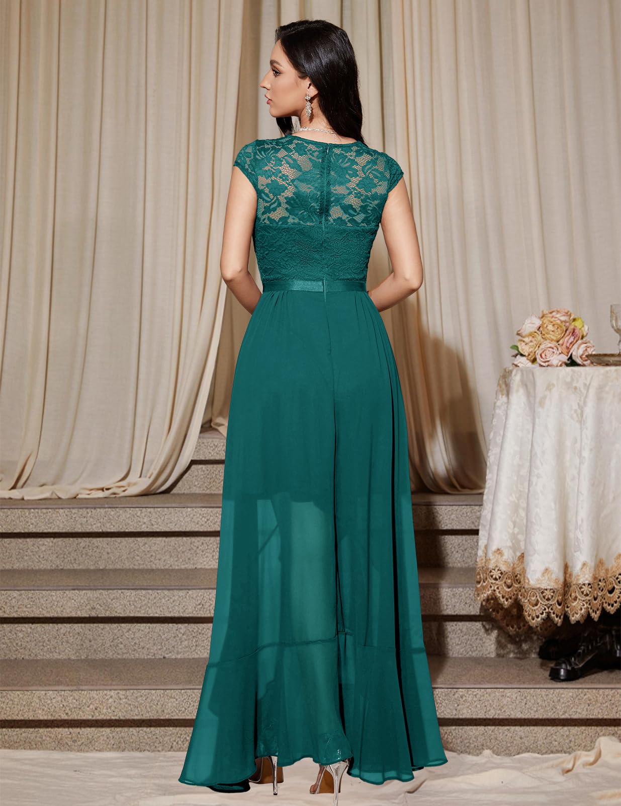 Robe Longue de Soirée Turquoise H