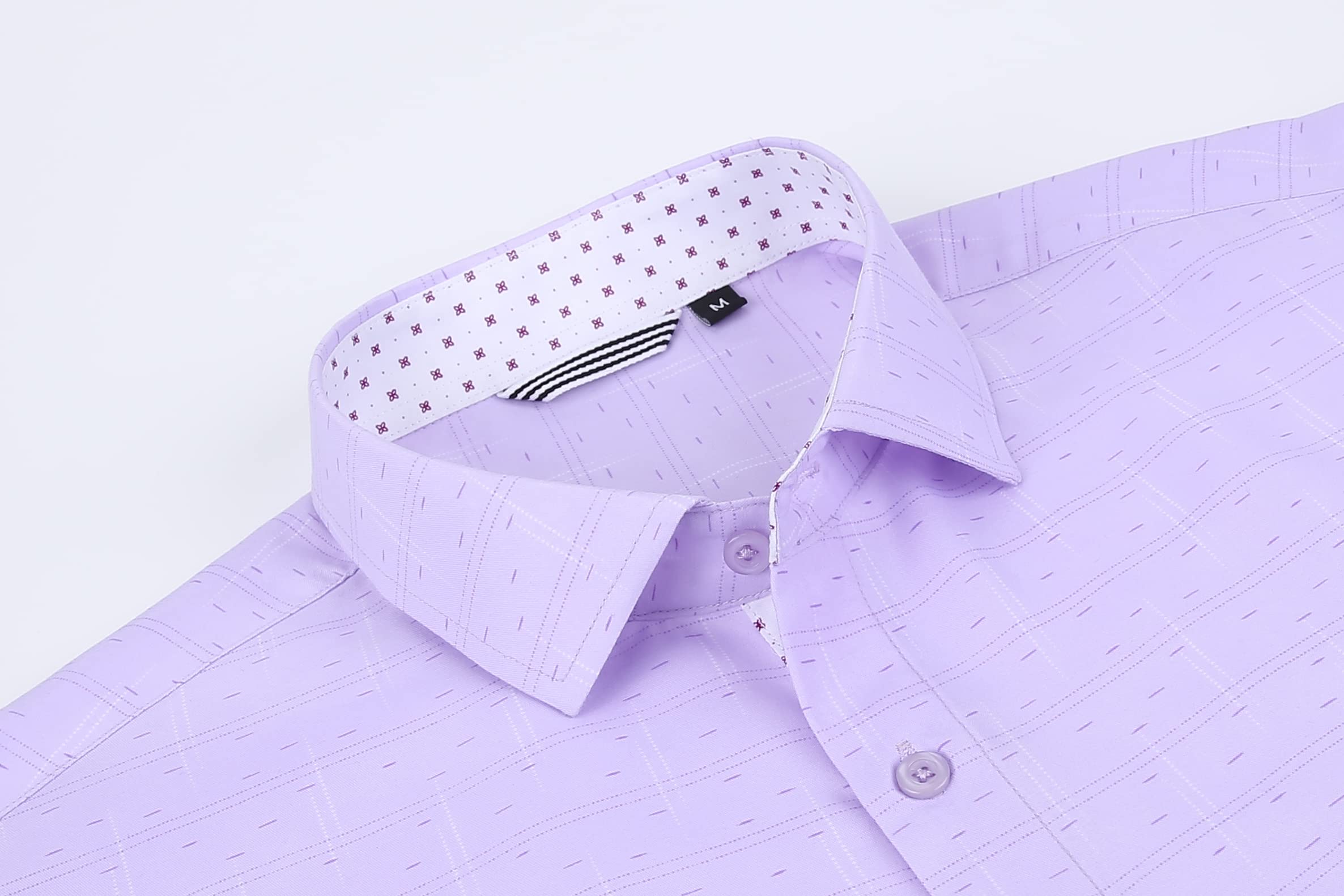Chemise Homme  Élégante & Moderne Purple-7281 E