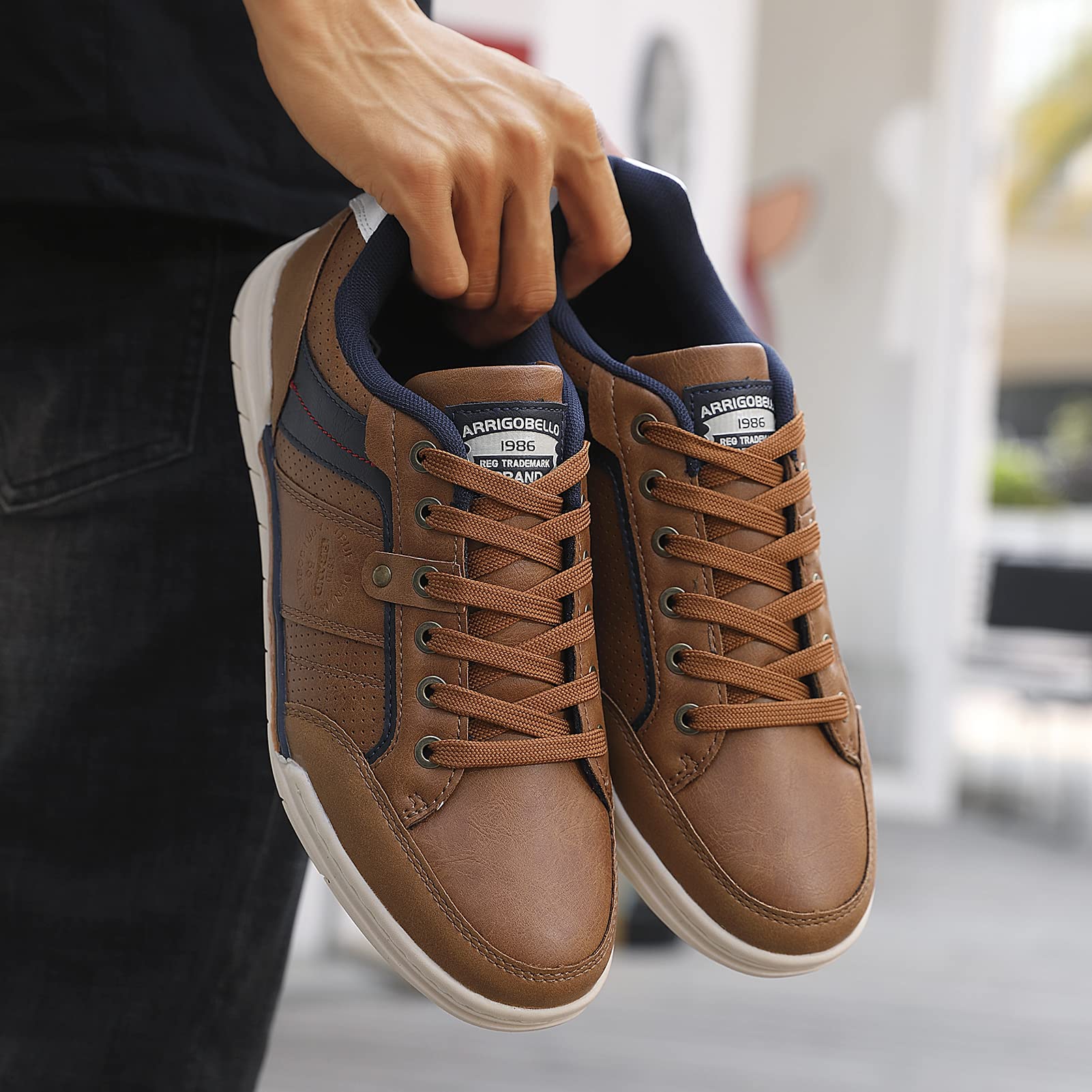 Baskets Homme Ville Casual B Jaune H