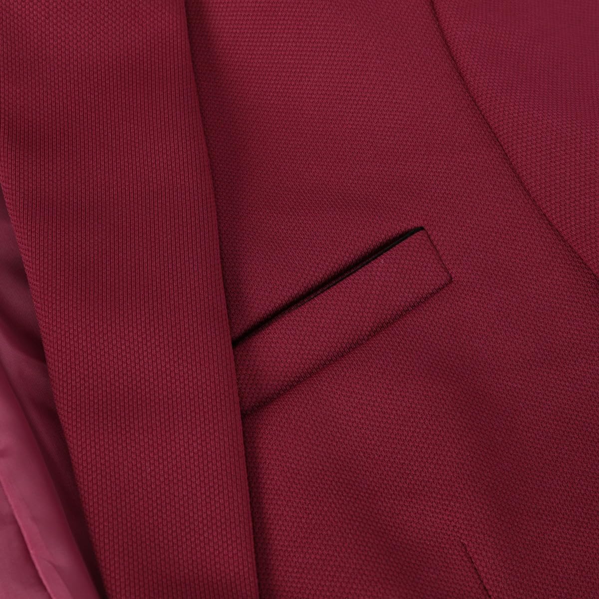 Blazer Homme Slim Fit Vin Rouge C