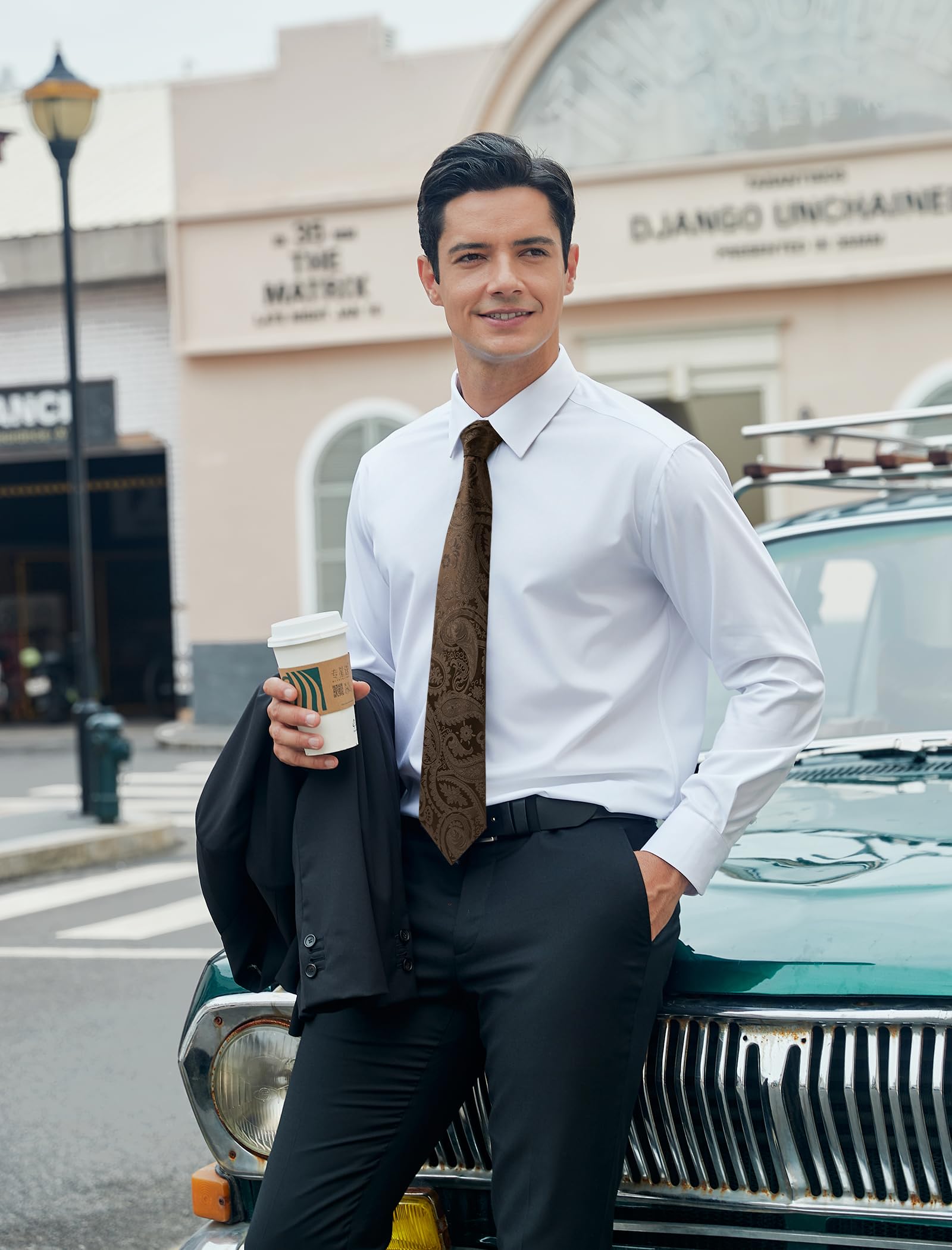 Lot 3 PCS Cravates Homme 4HT-1S E