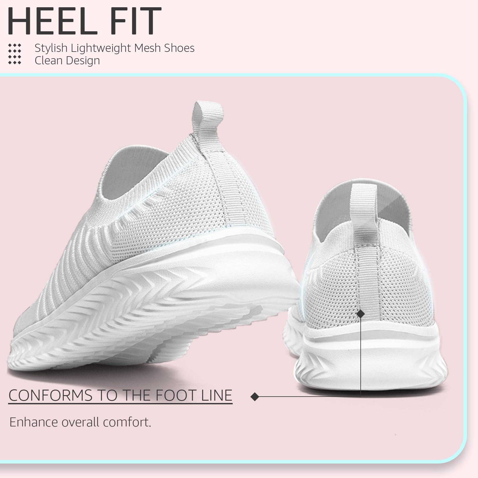 Baskets Femme Slip-On Respirantes Blanc H