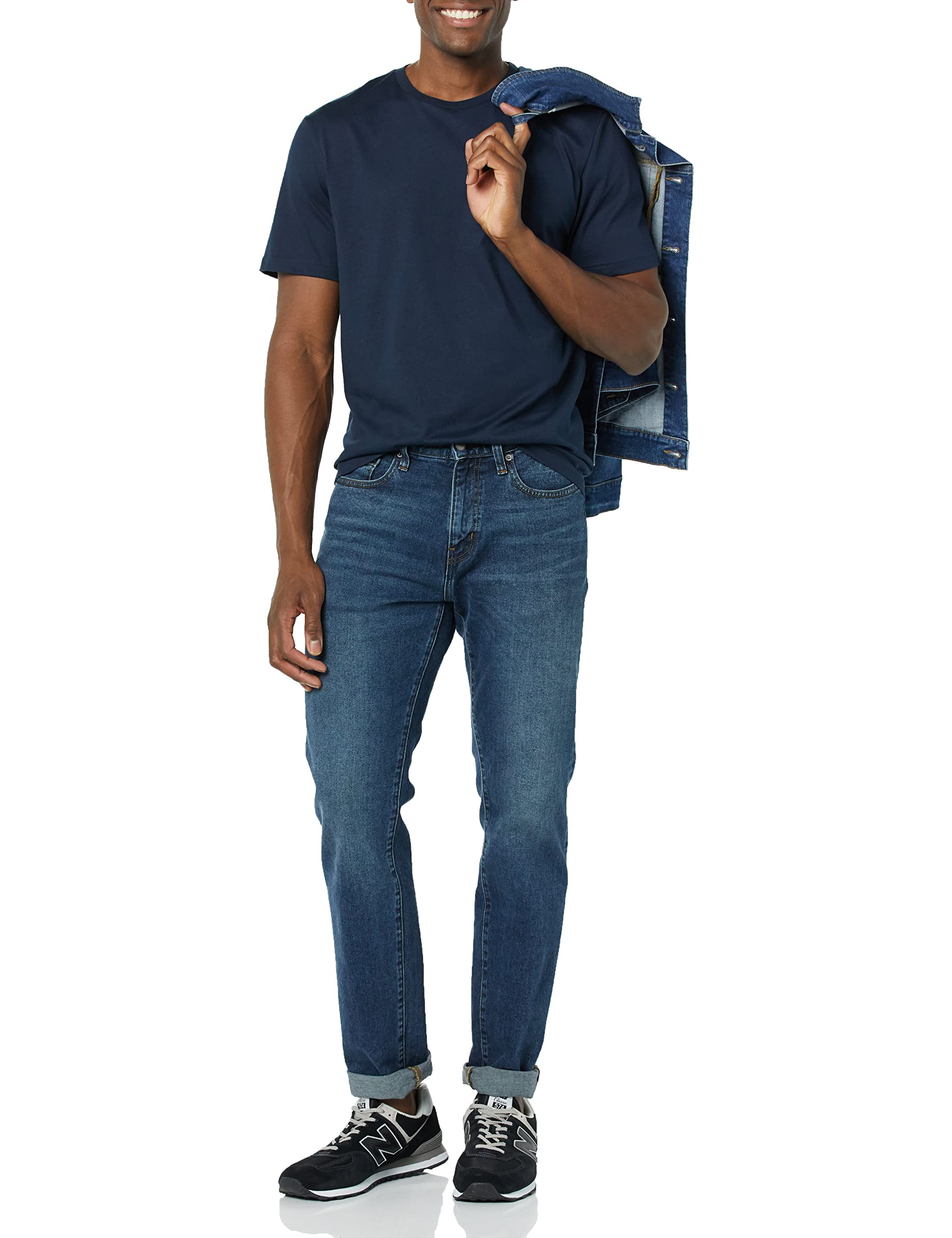 T-shirt Homme Confortable Bleu Foncé Bleu Marine I