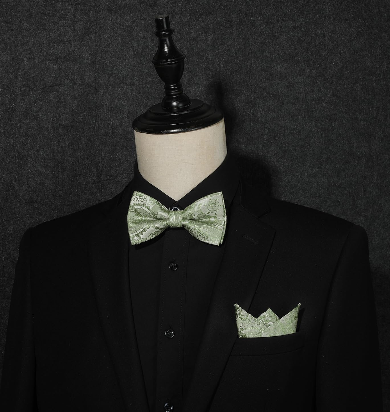 Nœud Papillon F Vert Sauge-1 G