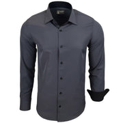 Chemise Homme Élégante & Polyvalente Anthracite A