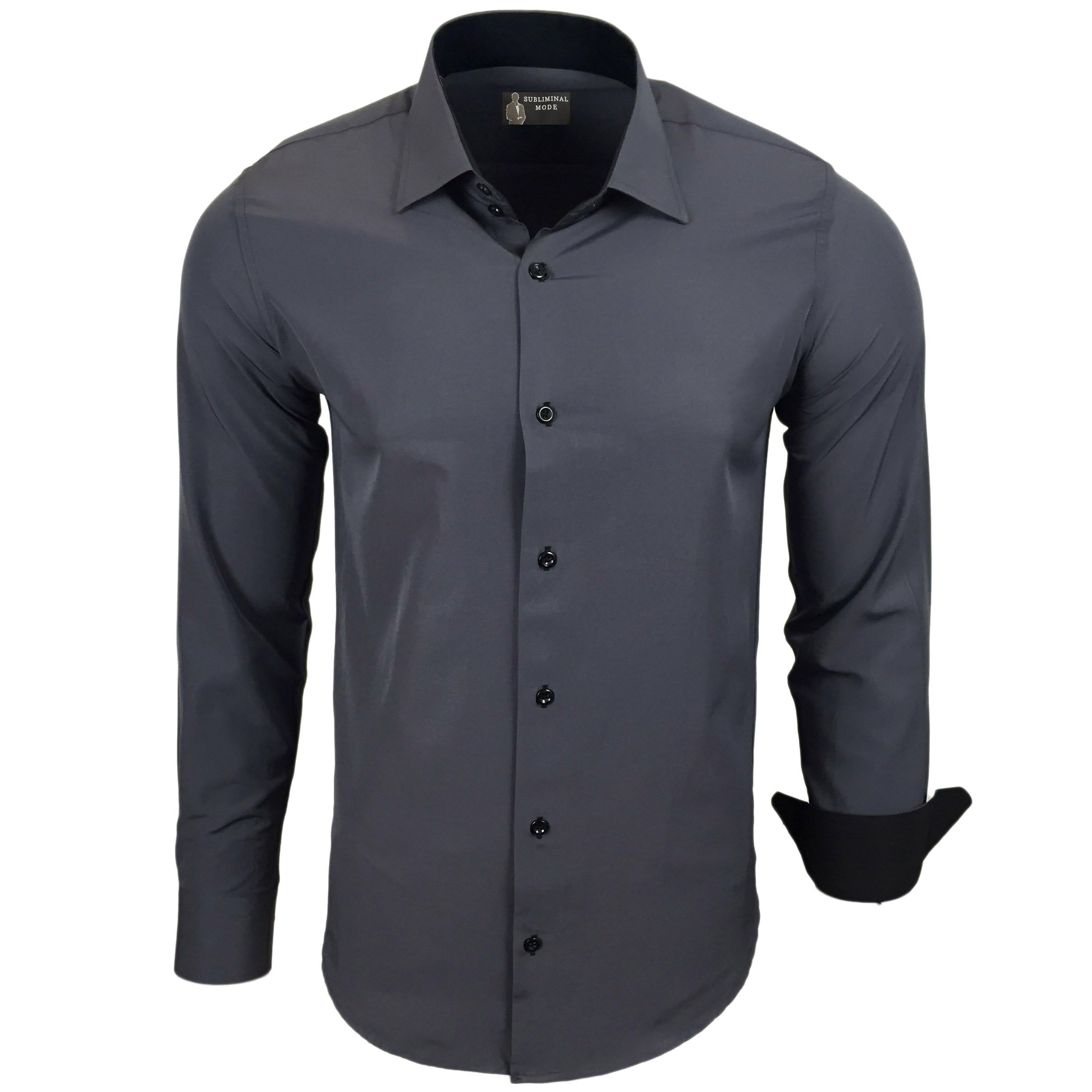 Chemise Homme Élégante & Polyvalente Anthracite A