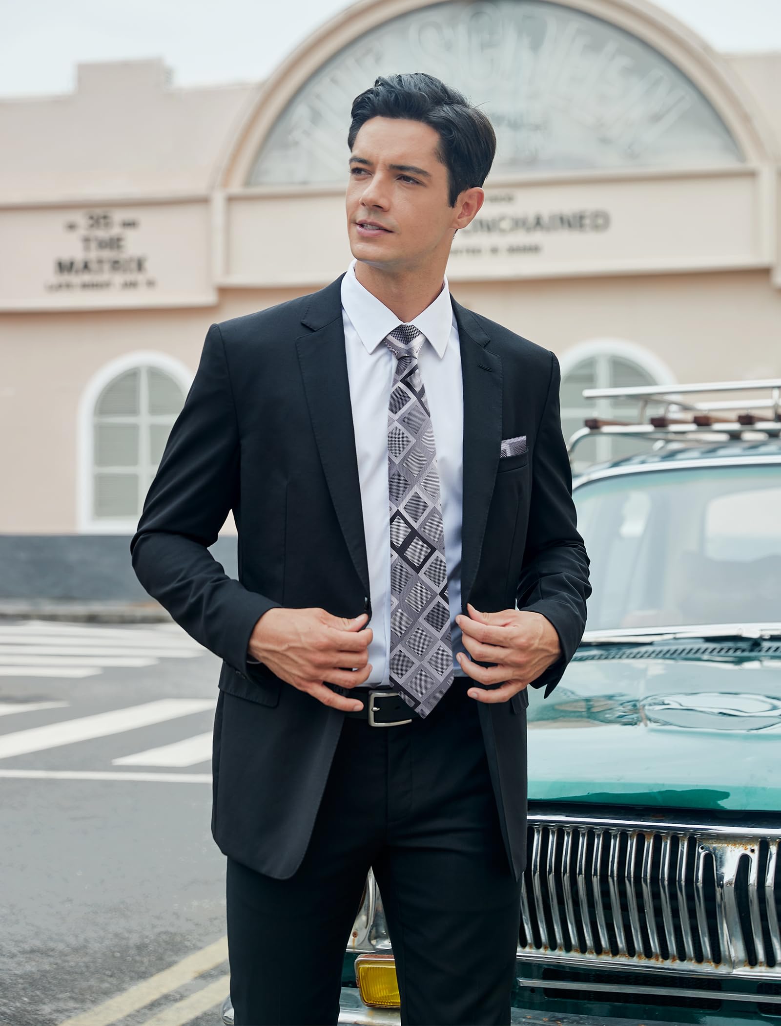 Lot 3 PCS Cravates Homme T3D-02 E