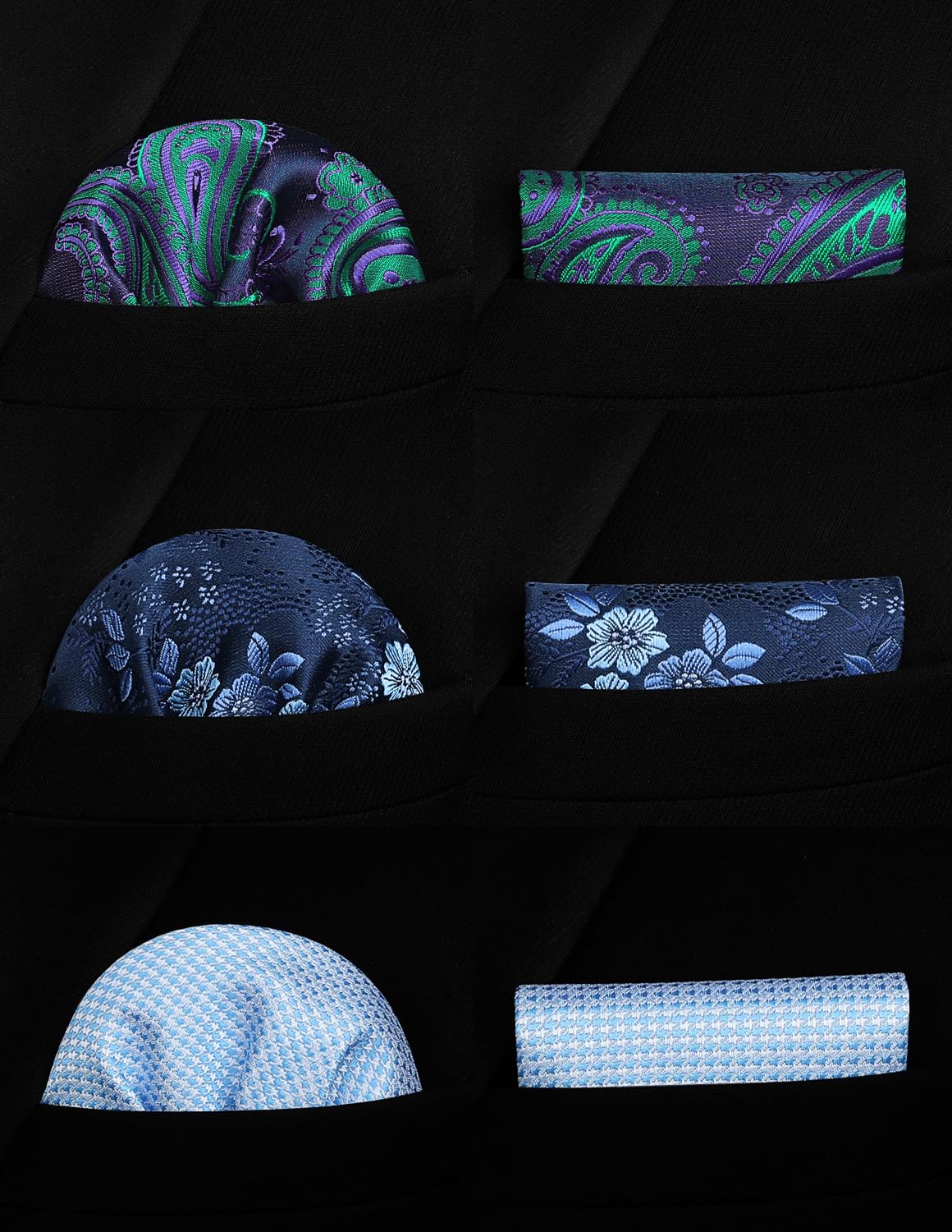 Lot 3 PCS Cravates Homme 1HT-8S E