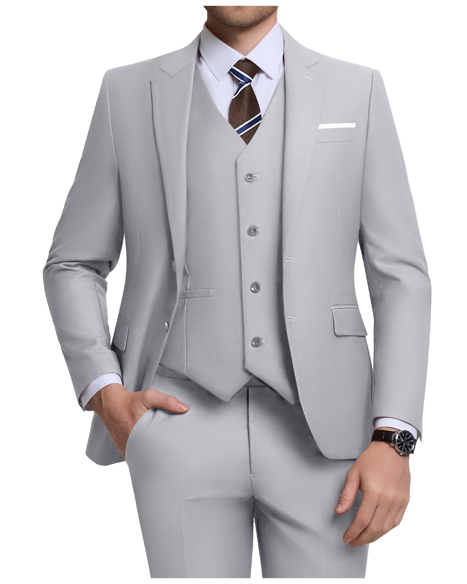 Costume Homme 3 Pièces Gris H