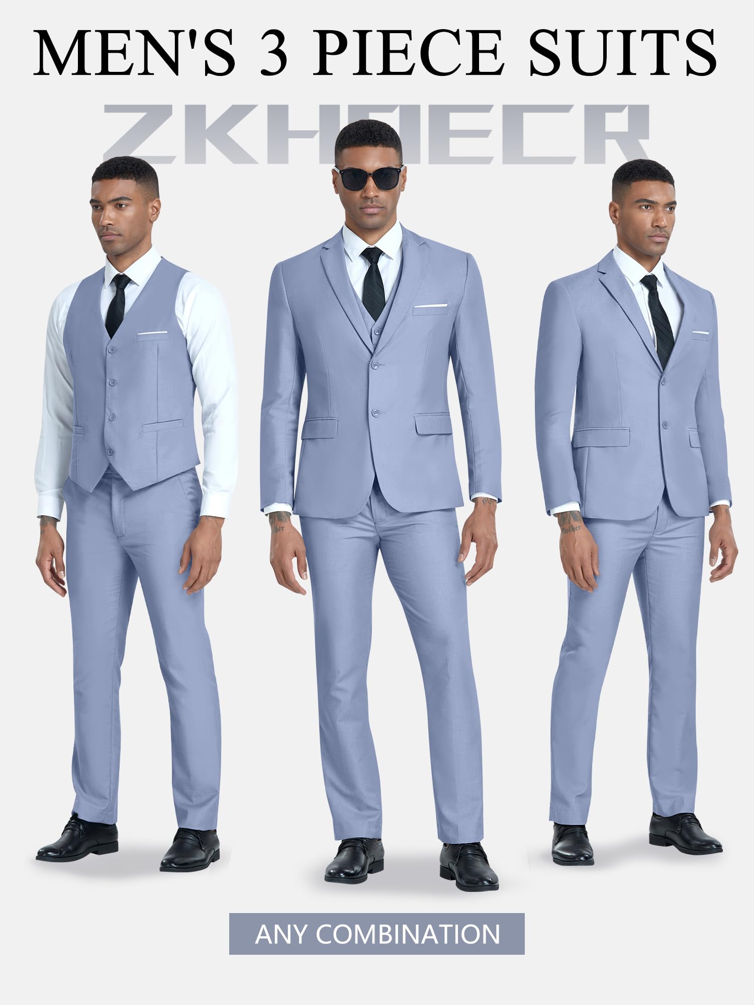 Costume Homme 3 Pièces Lavande H