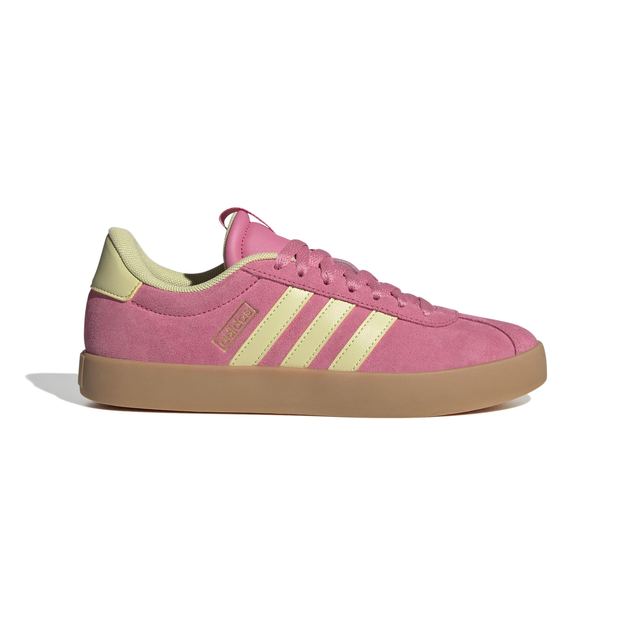 Adidas VL Court 3.0 Femme Pink Fusion Powder Yellow Gold Met F