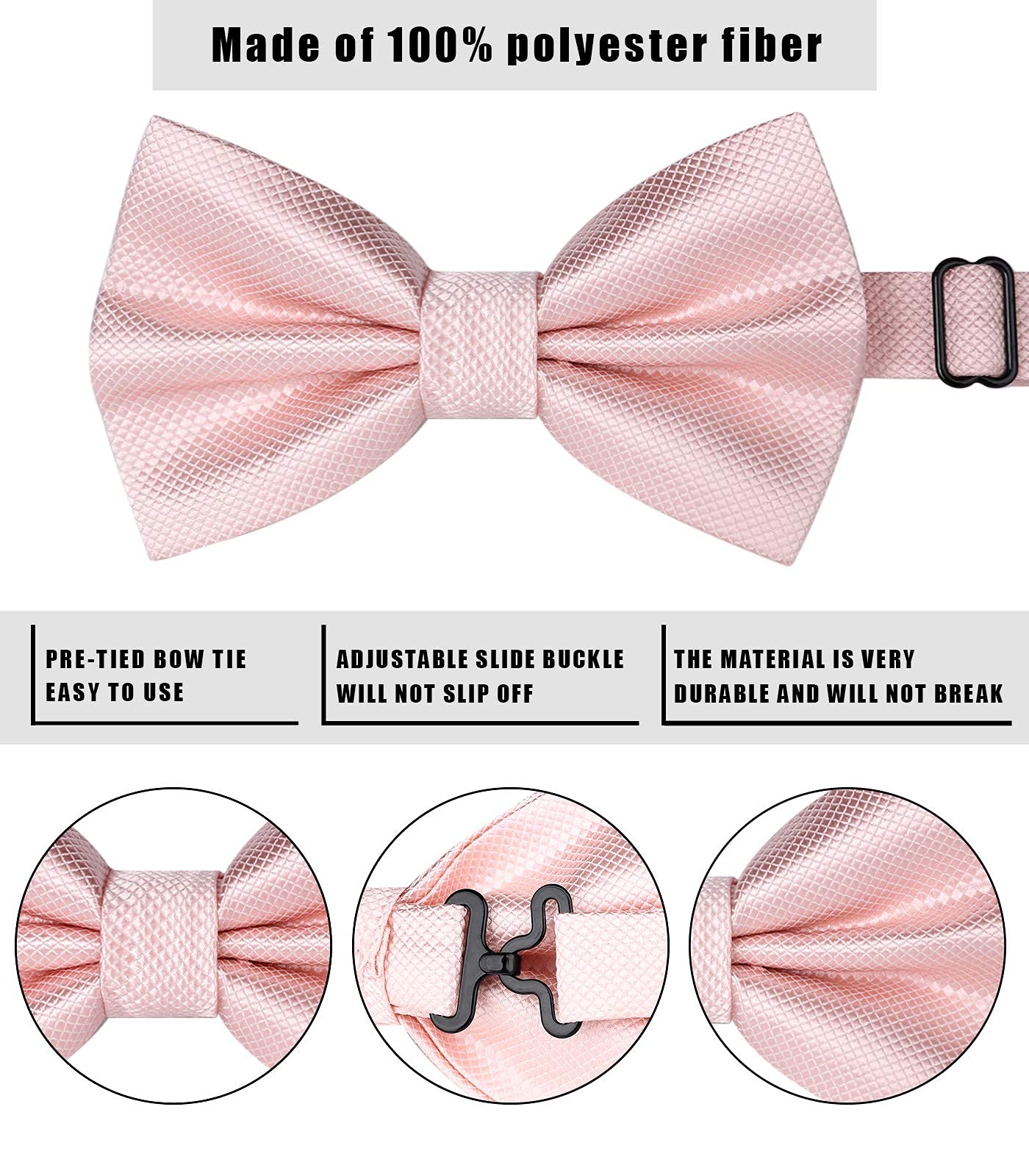 Nœud Papillon E Rose Clair G