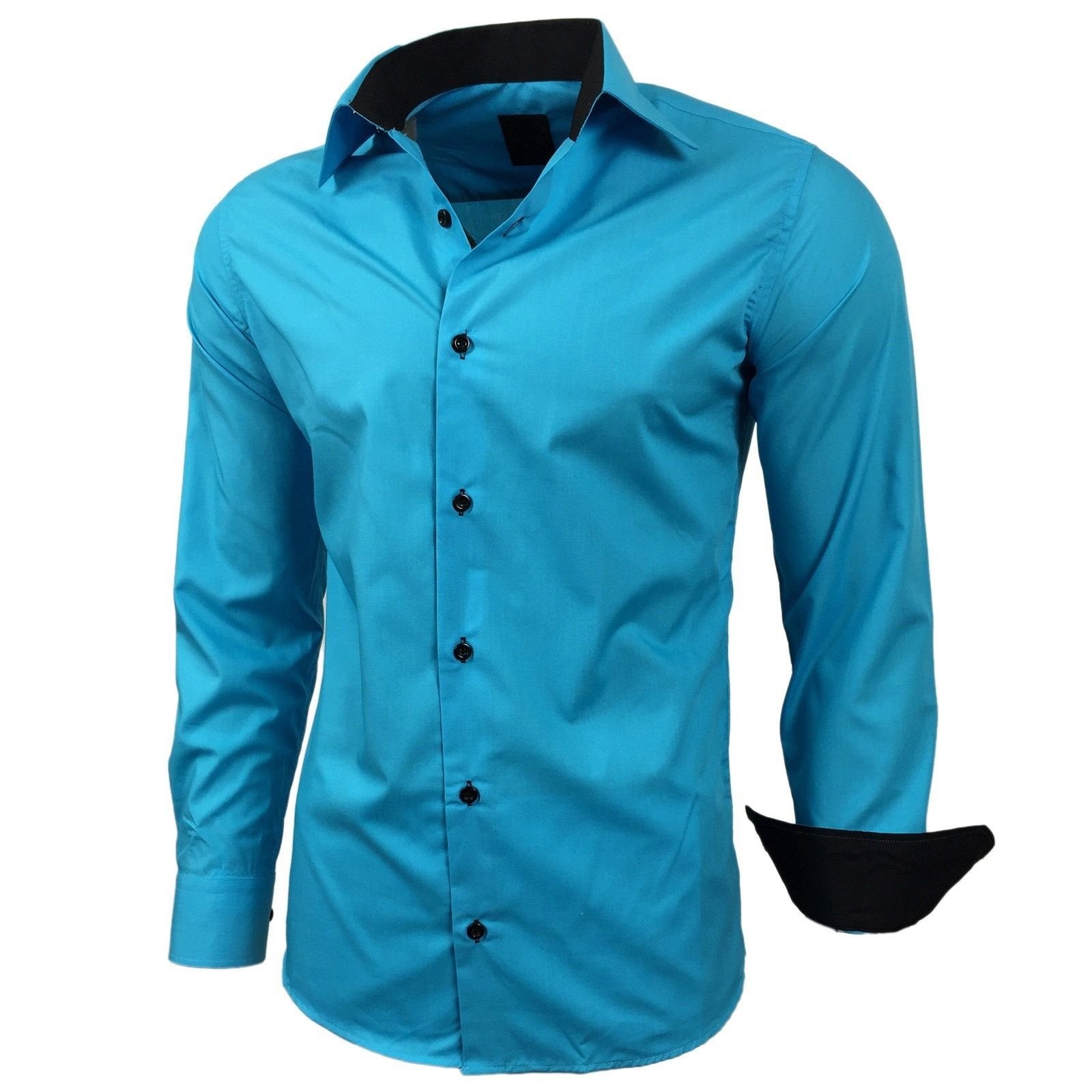 Chemise Homme Élégante & Polyvalente Turquoise A